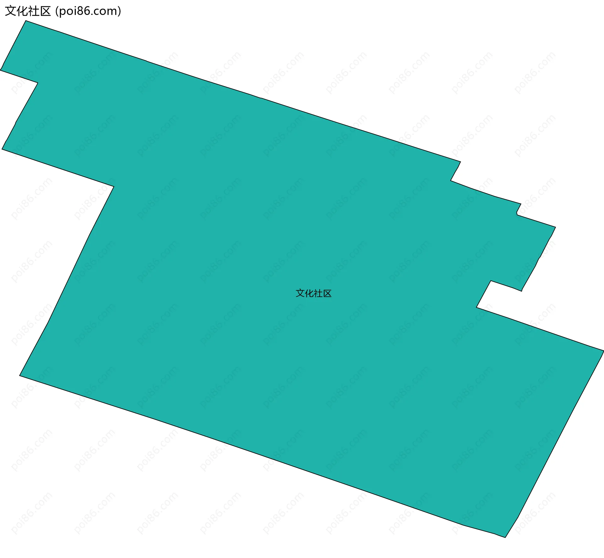 文化社区边界地图