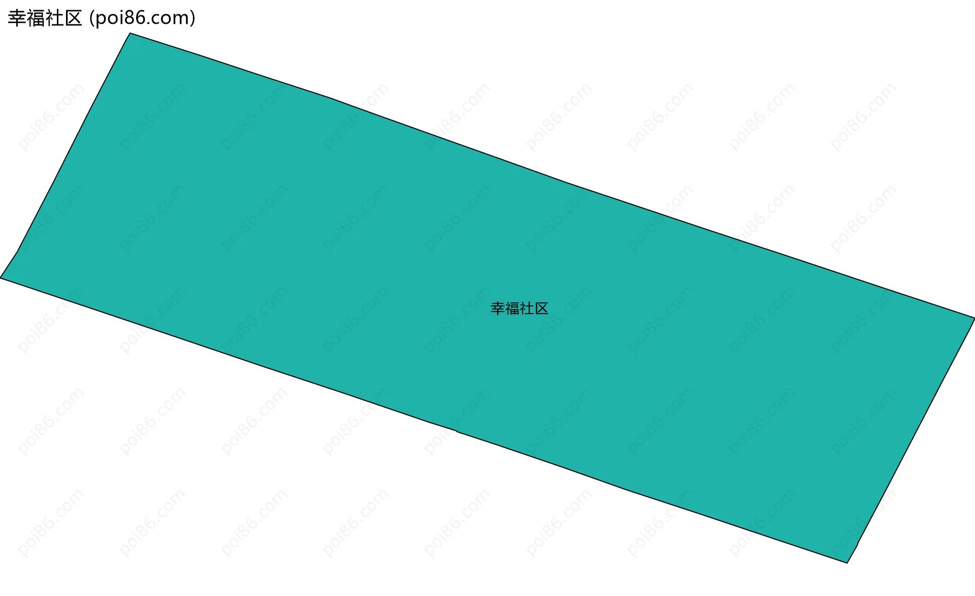 幸福社区边界地图