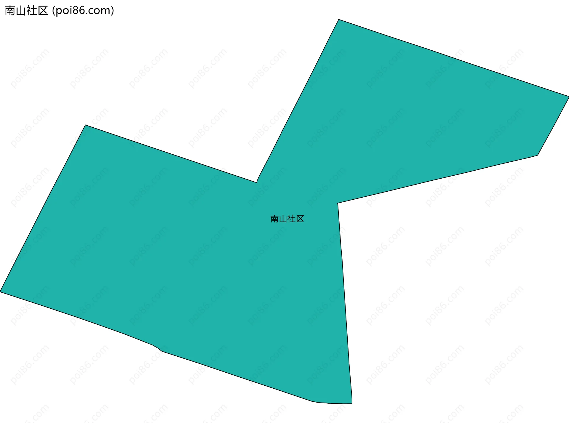 南山社区边界地图