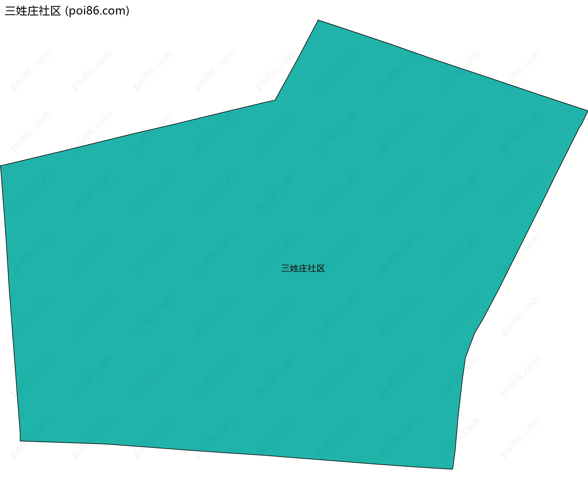 三姓庄社区边界地图