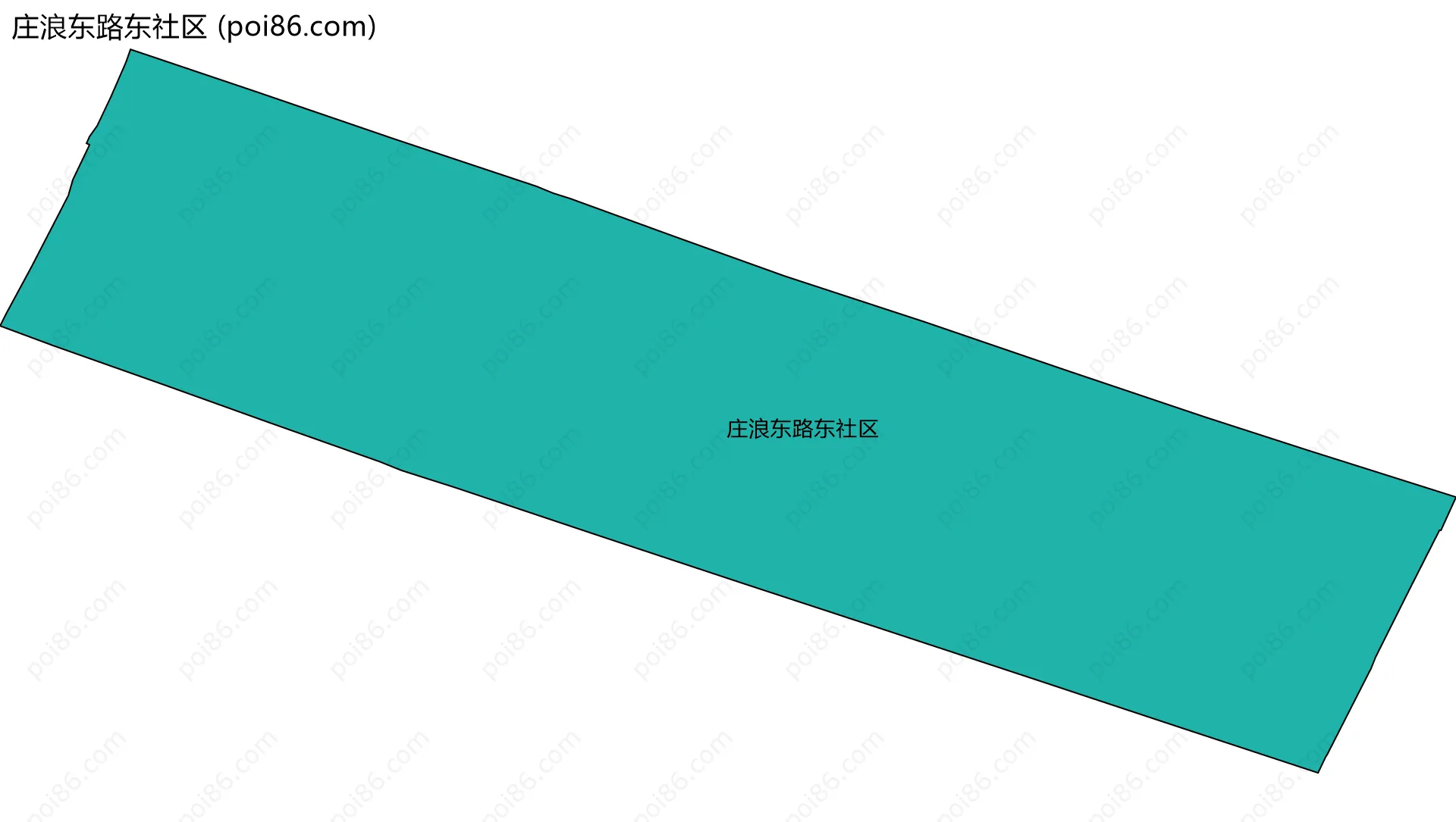 庄浪东路东社区边界地图