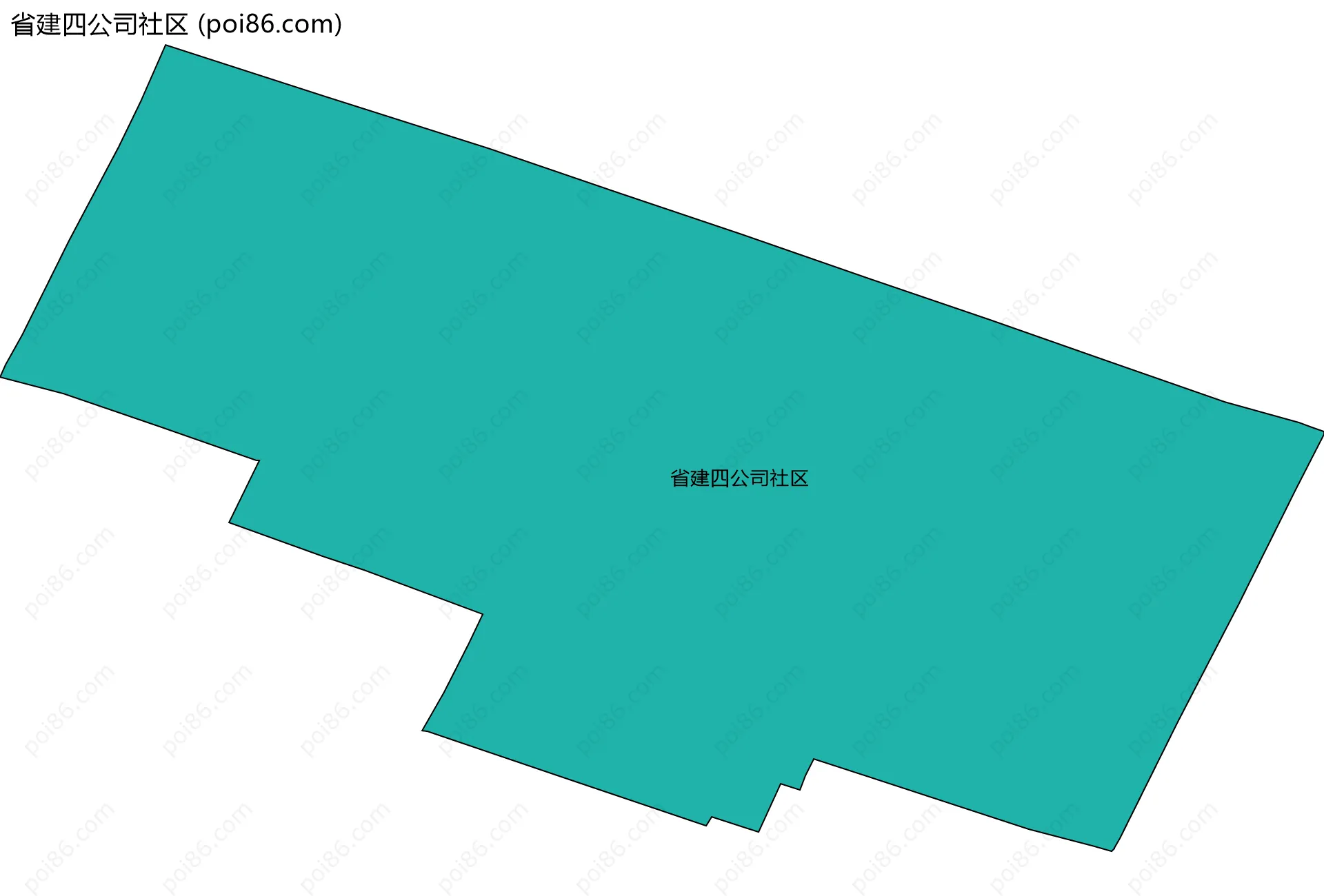 省建四公司社区边界地图