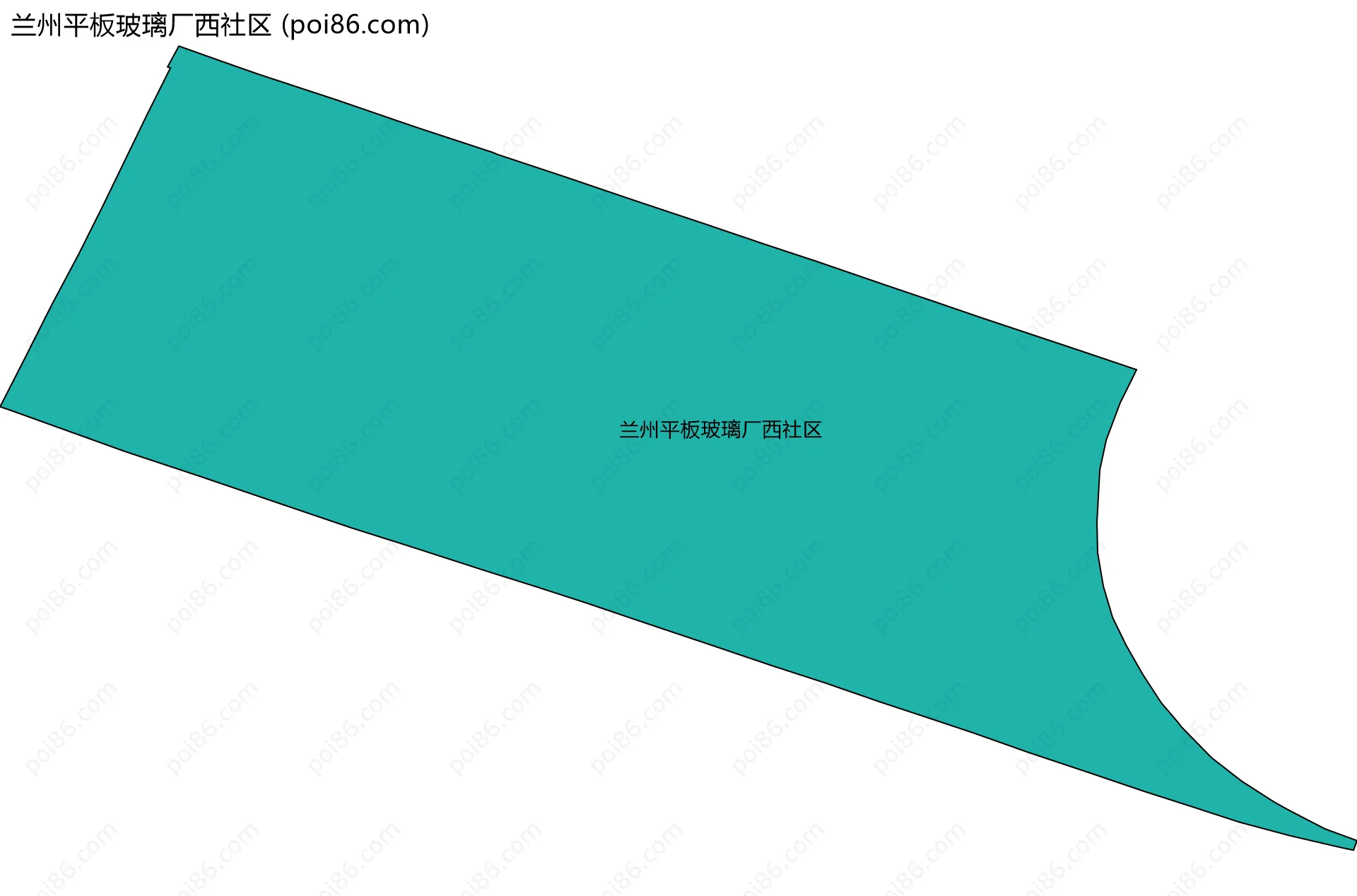 兰州平板玻璃厂西社区边界地图
