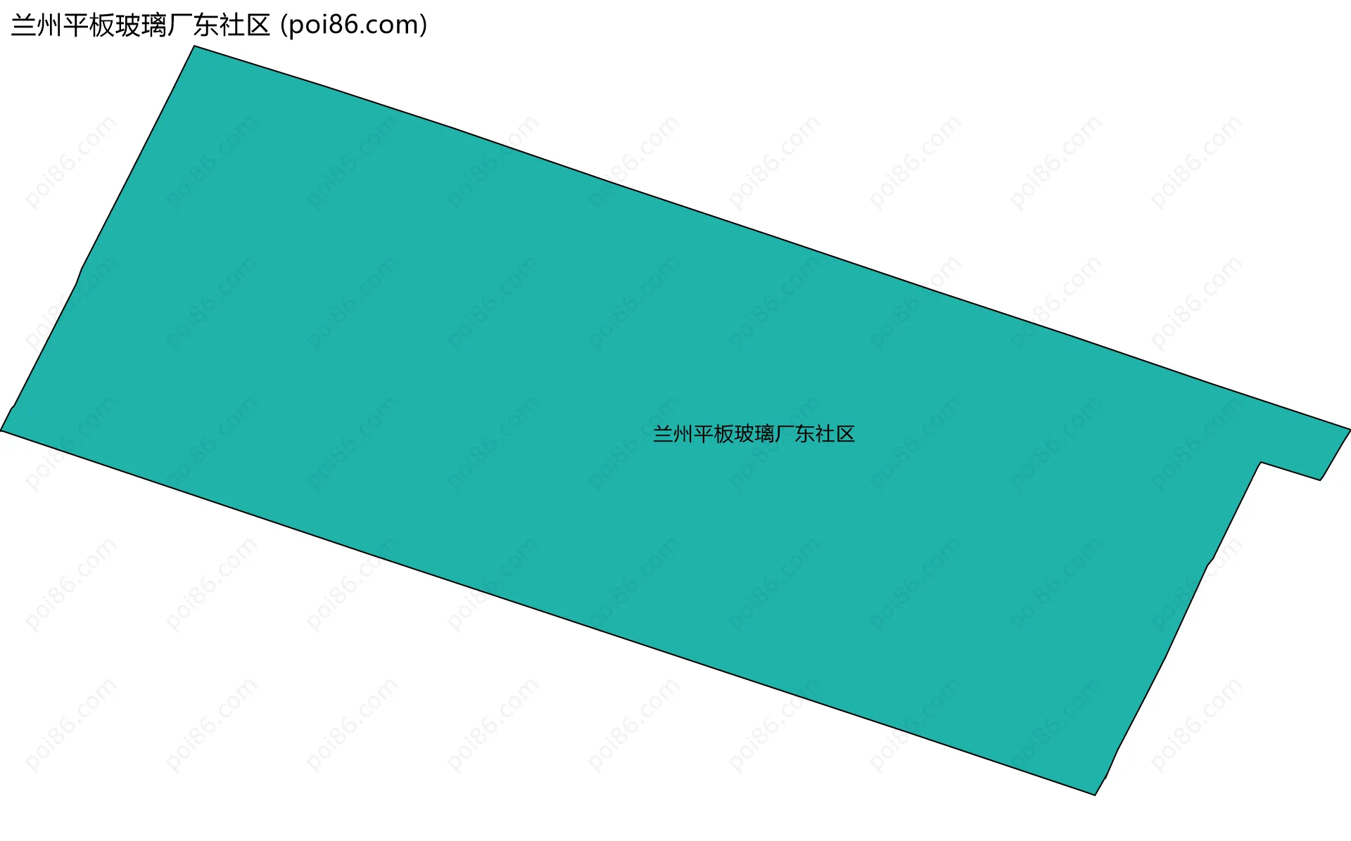 兰州平板玻璃厂东社区边界地图