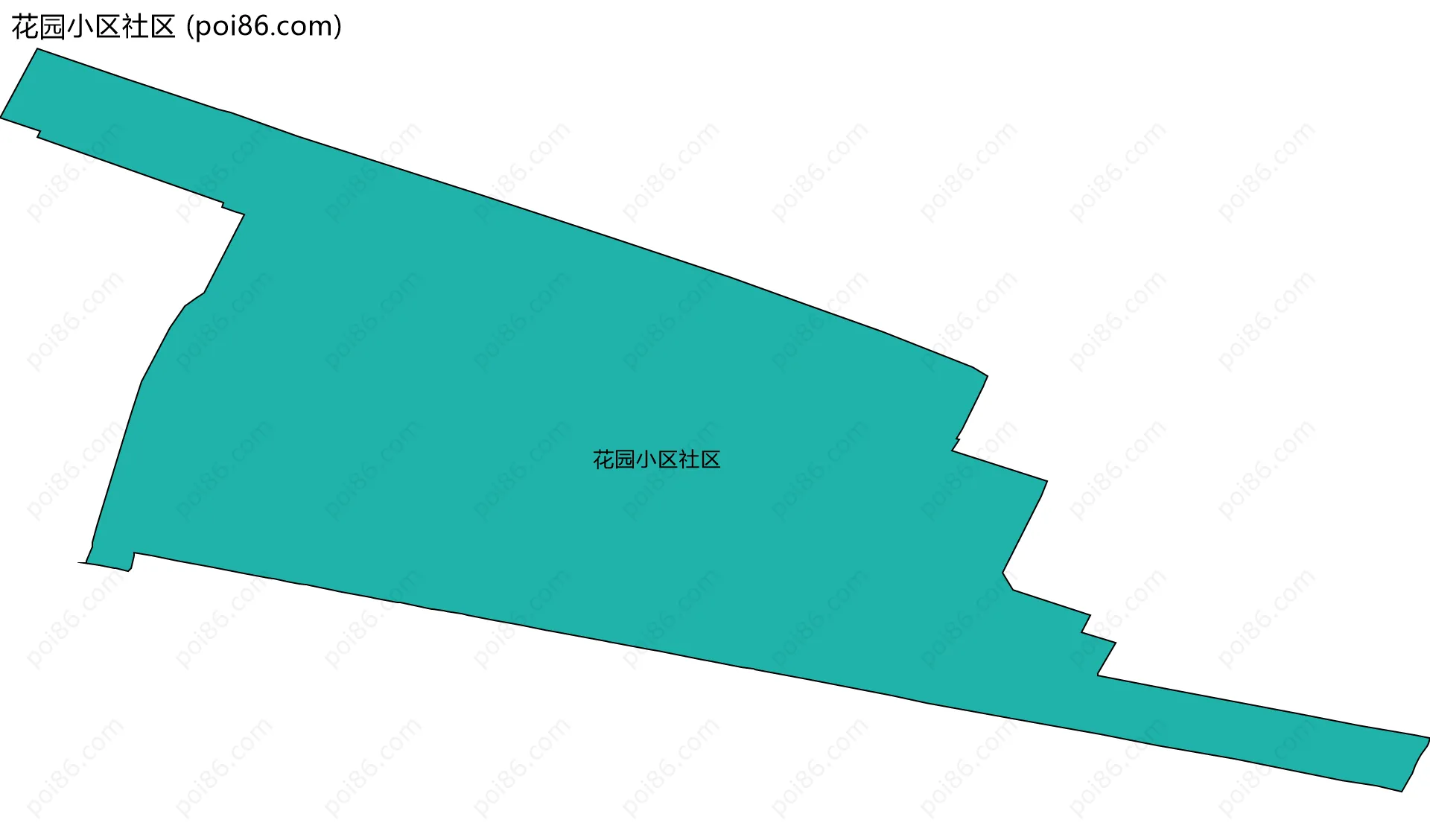 花园小区社区边界地图