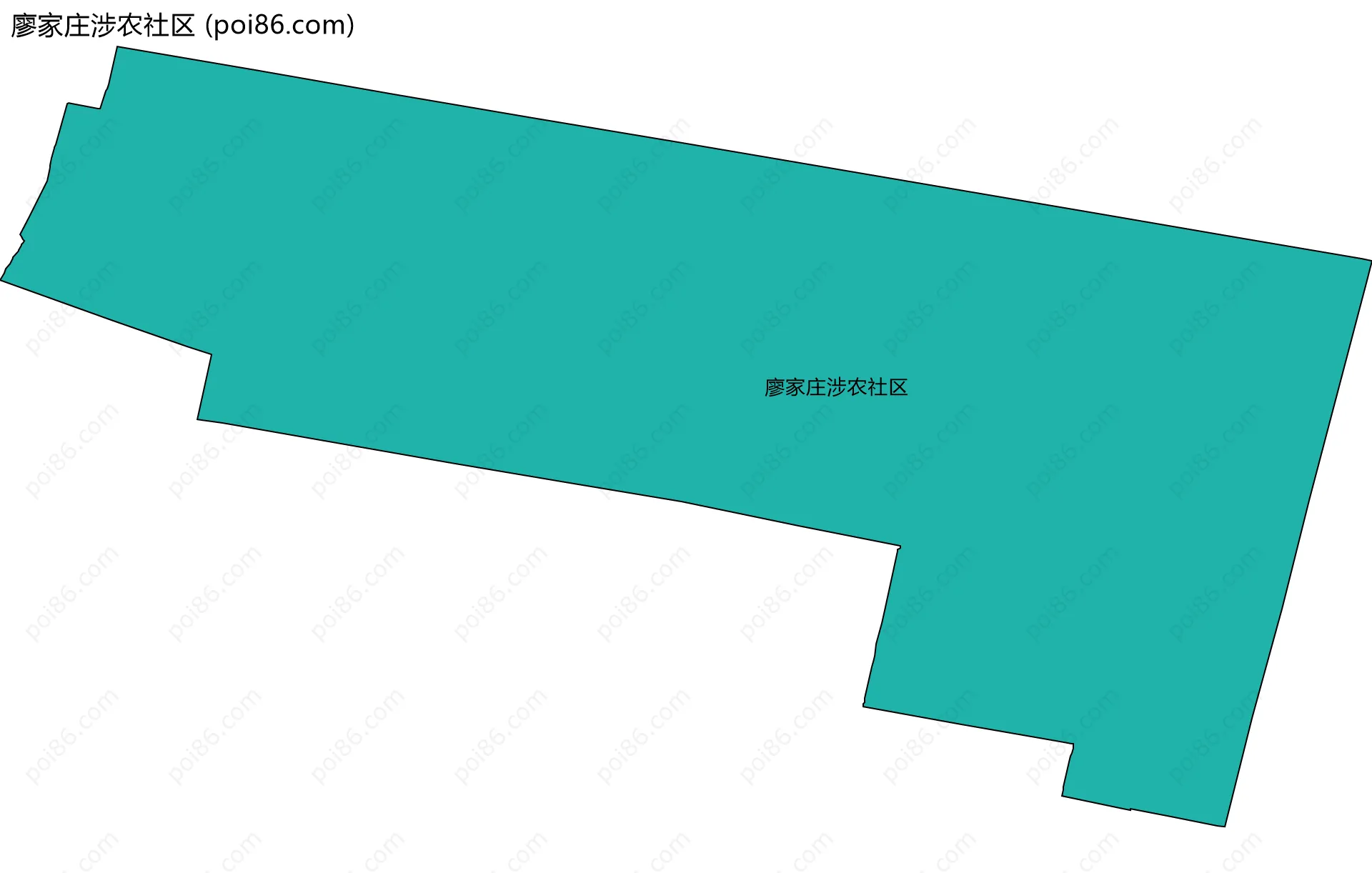 廖家庄涉农社区边界地图