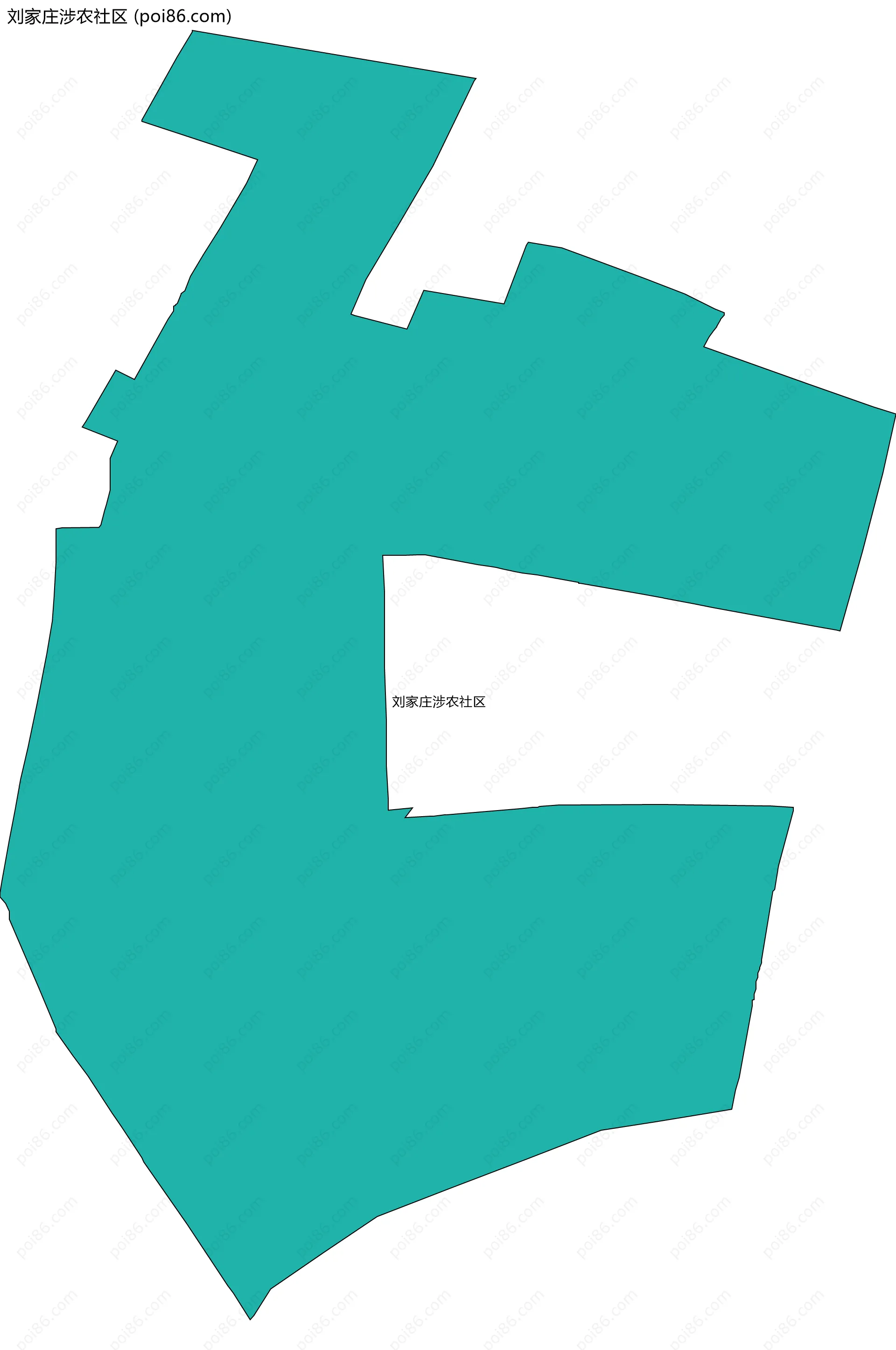 刘家庄涉农社区边界地图