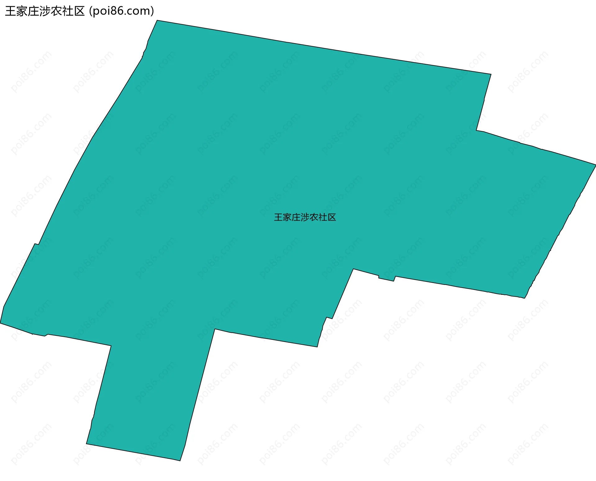 王家庄涉农社区边界地图