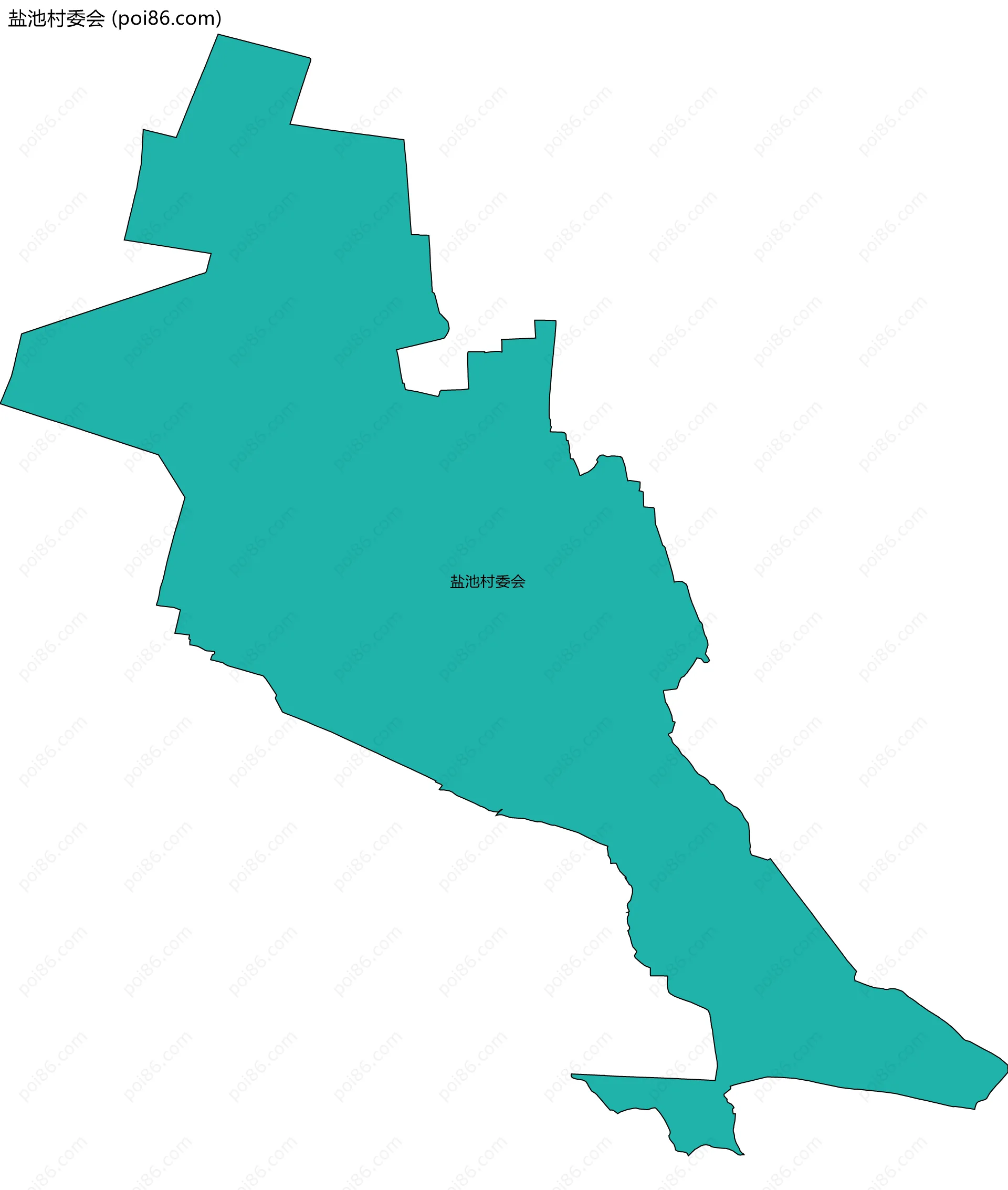 盐池村委会边界地图