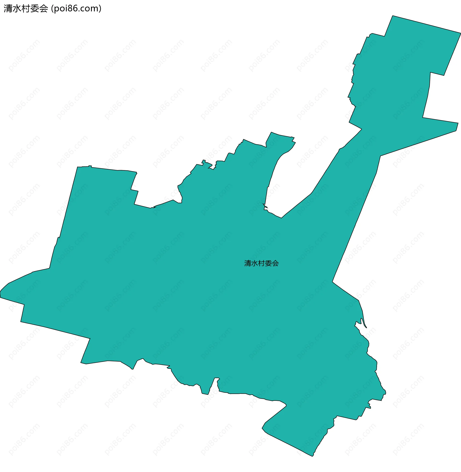 清水村委会边界地图