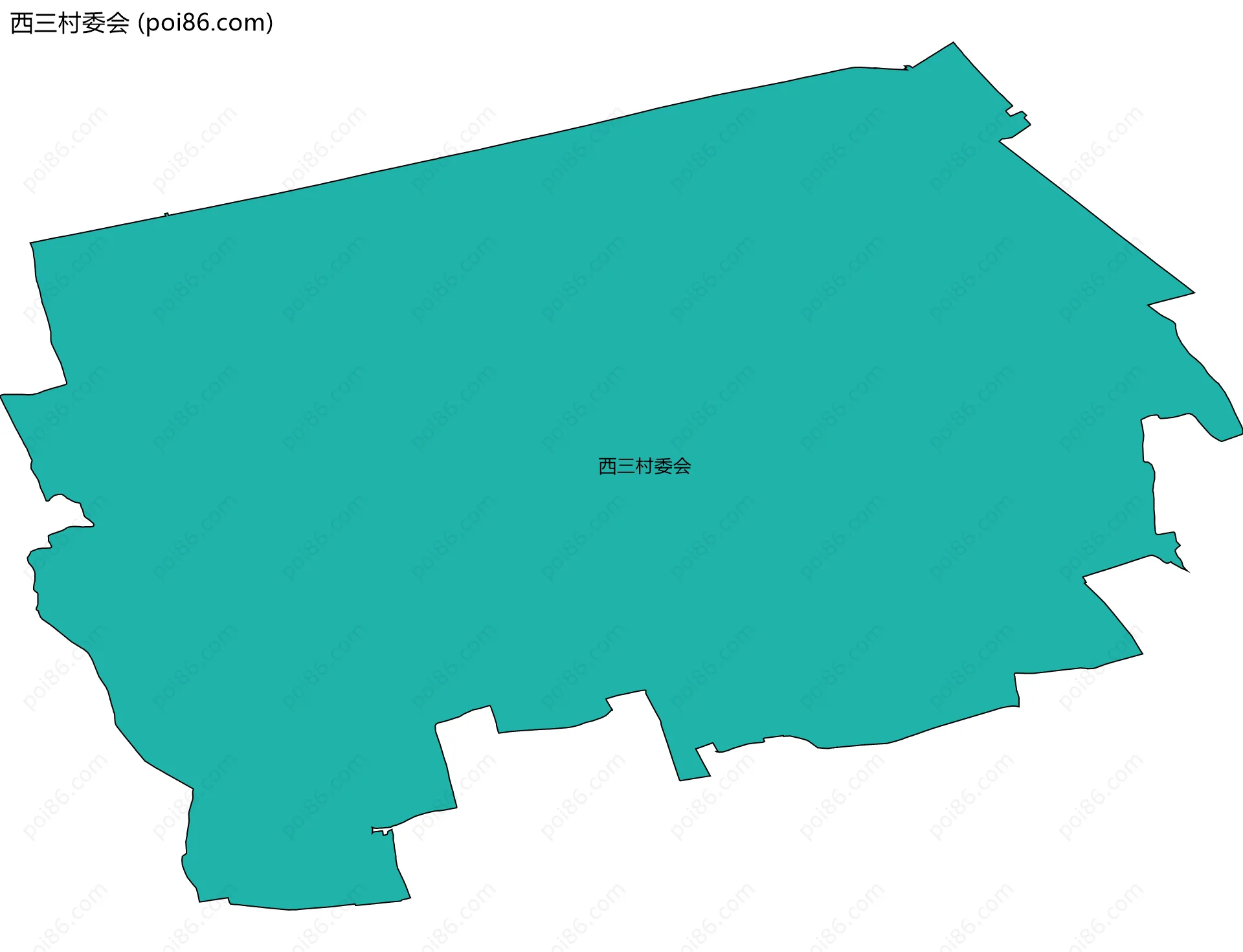 西三村委会边界地图
