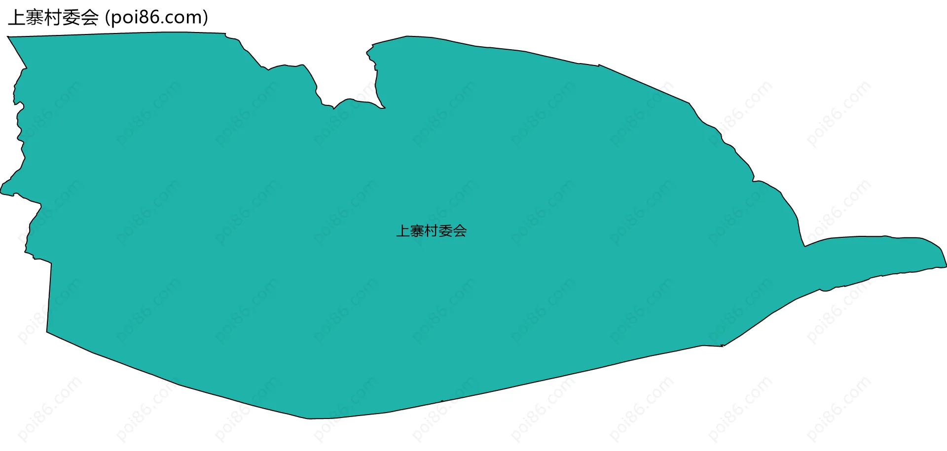 上寨村委会边界地图