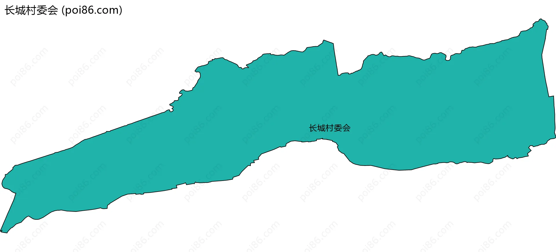长城村委会边界地图