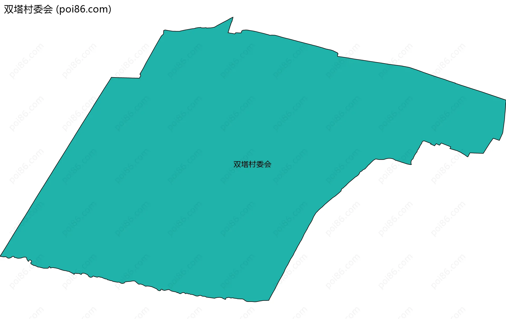 双塔村委会边界地图