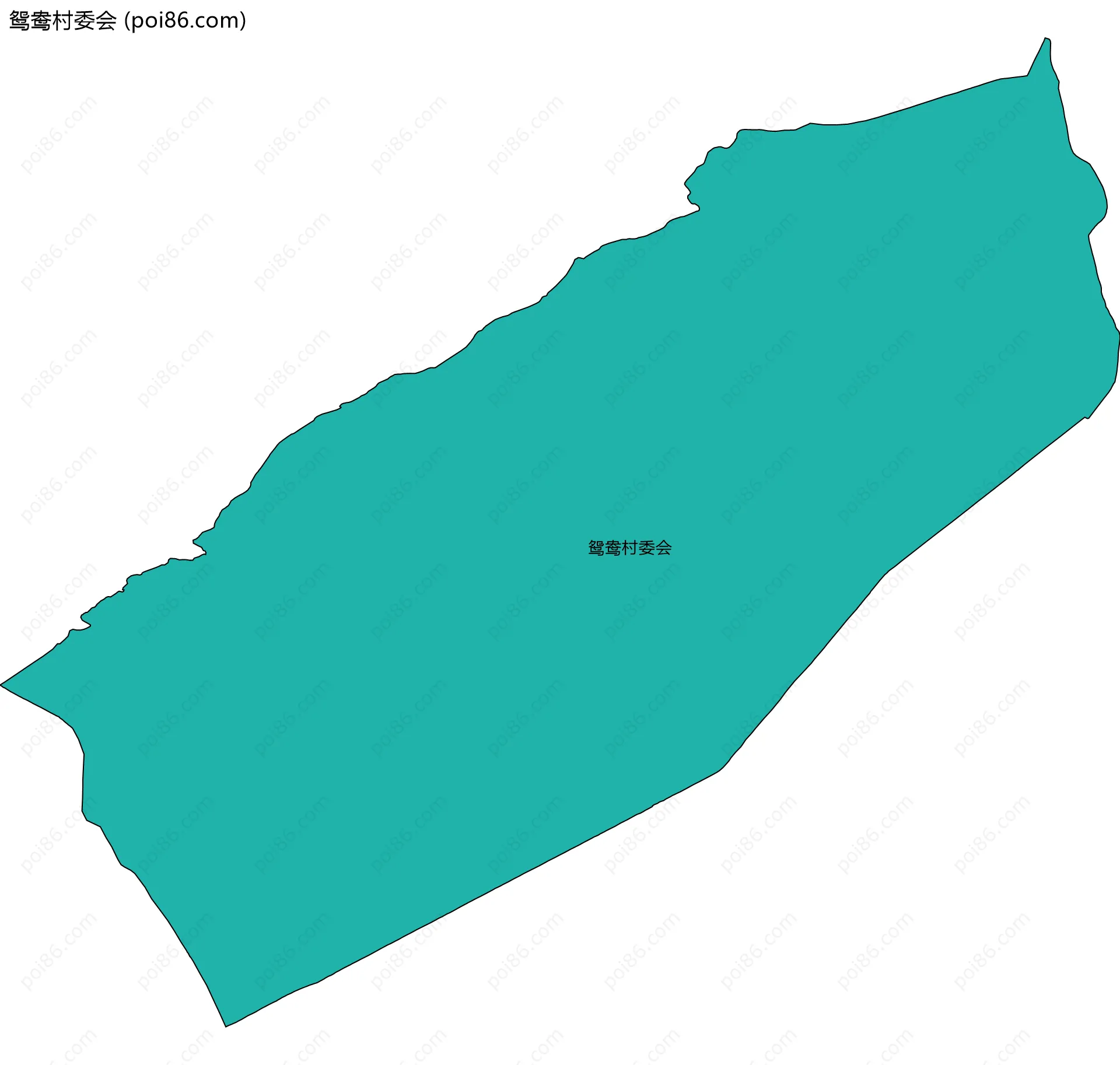 鸳鸯村委会边界地图
