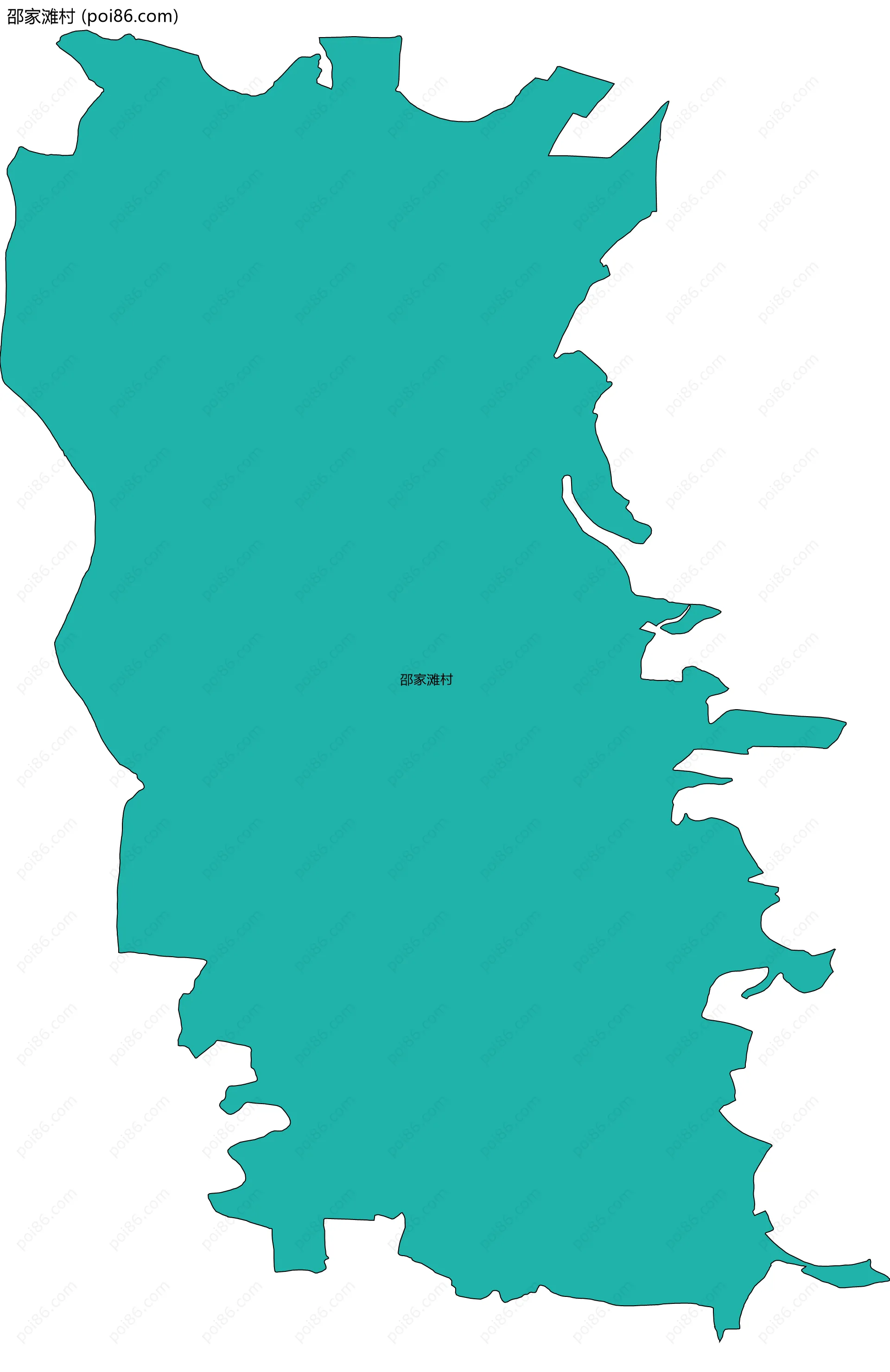 邵家滩村边界地图