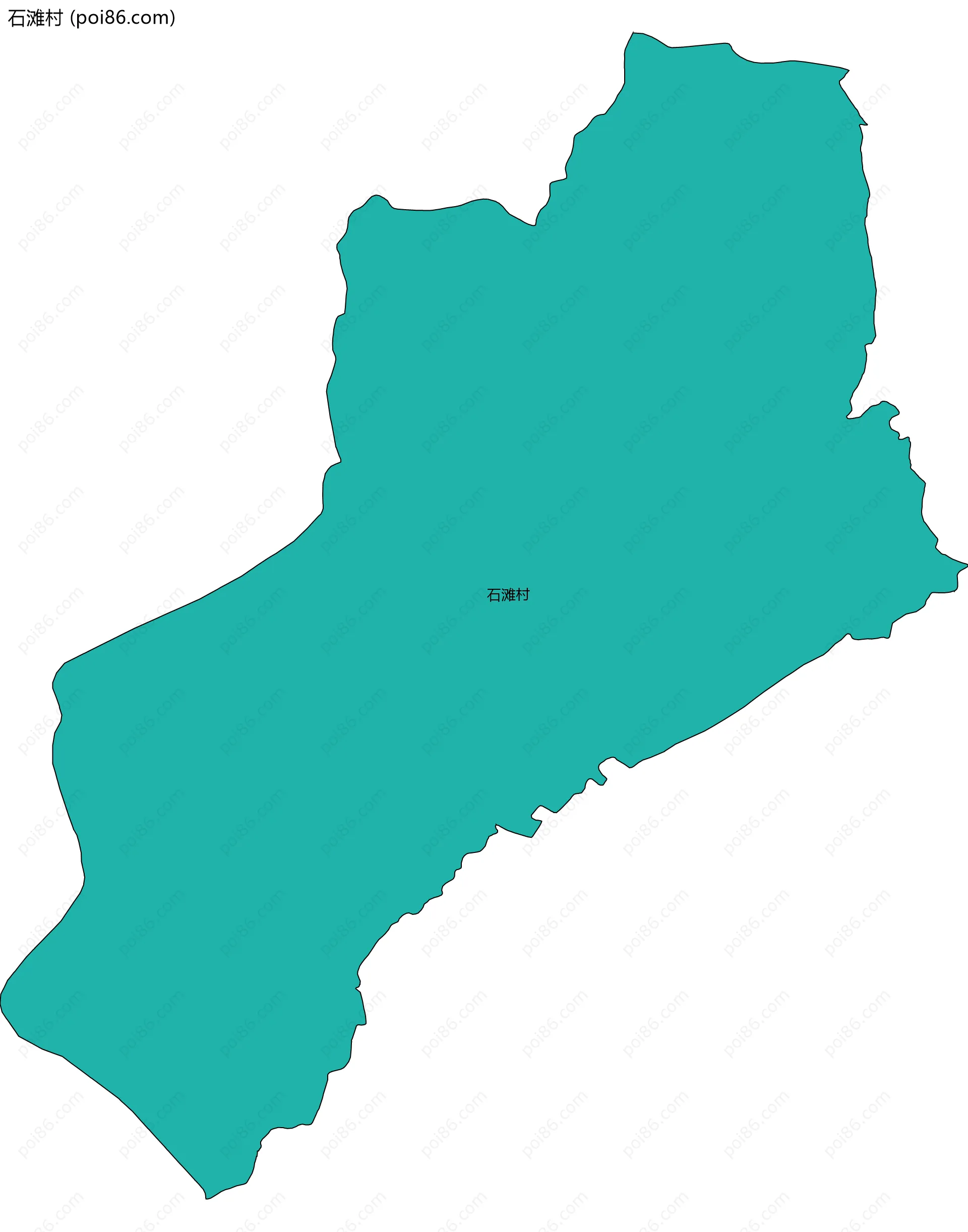 石滩村边界地图