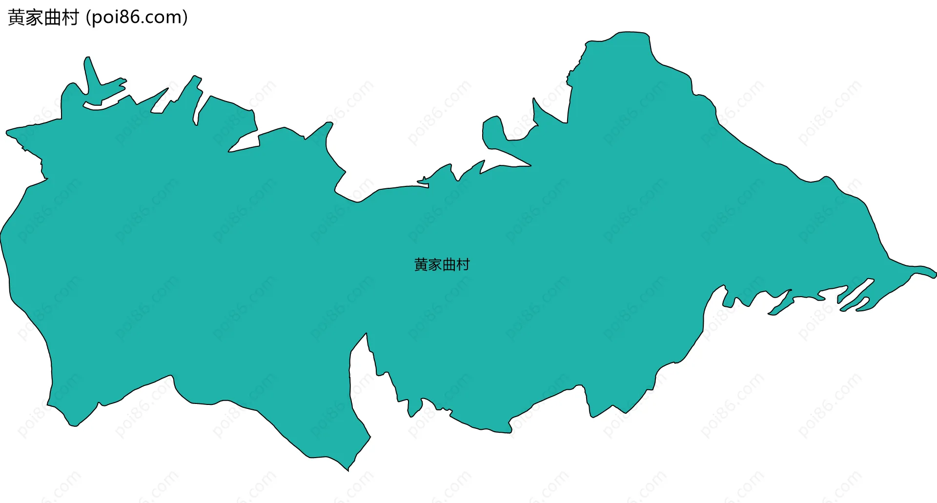 黄家曲村边界地图