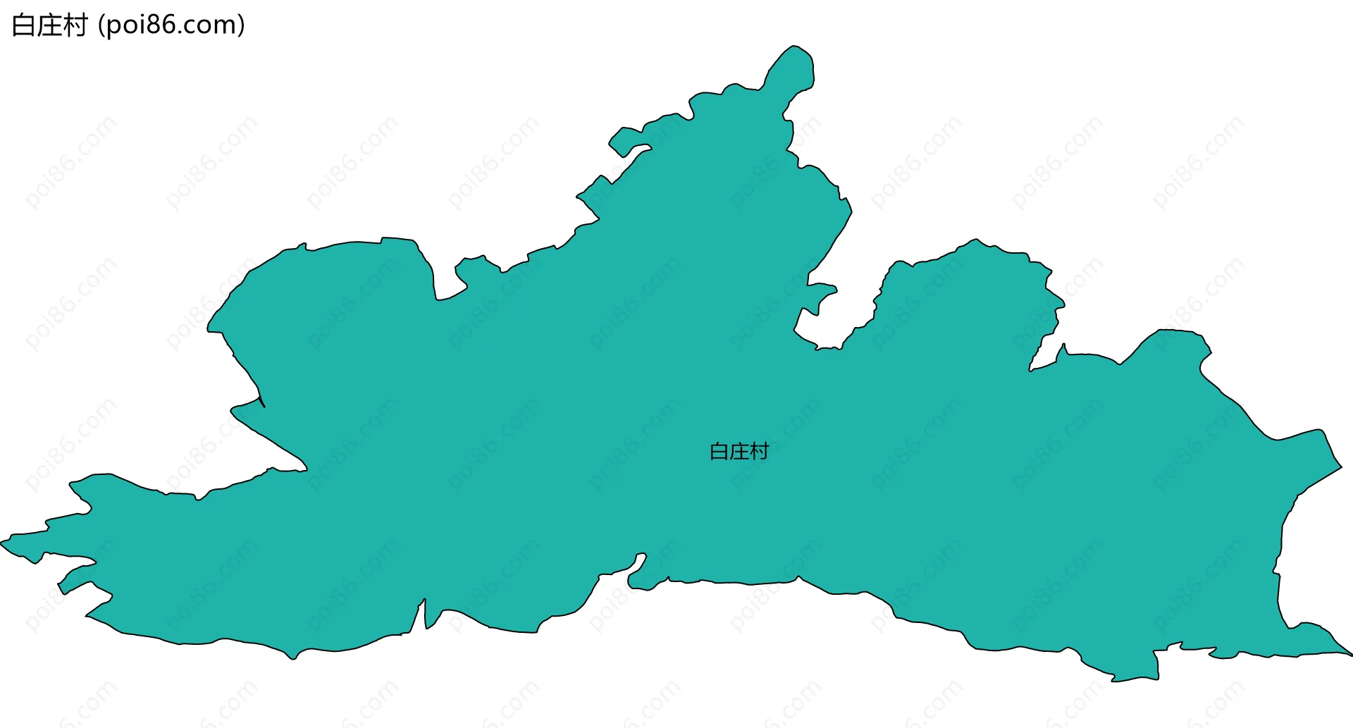 白庄村边界地图