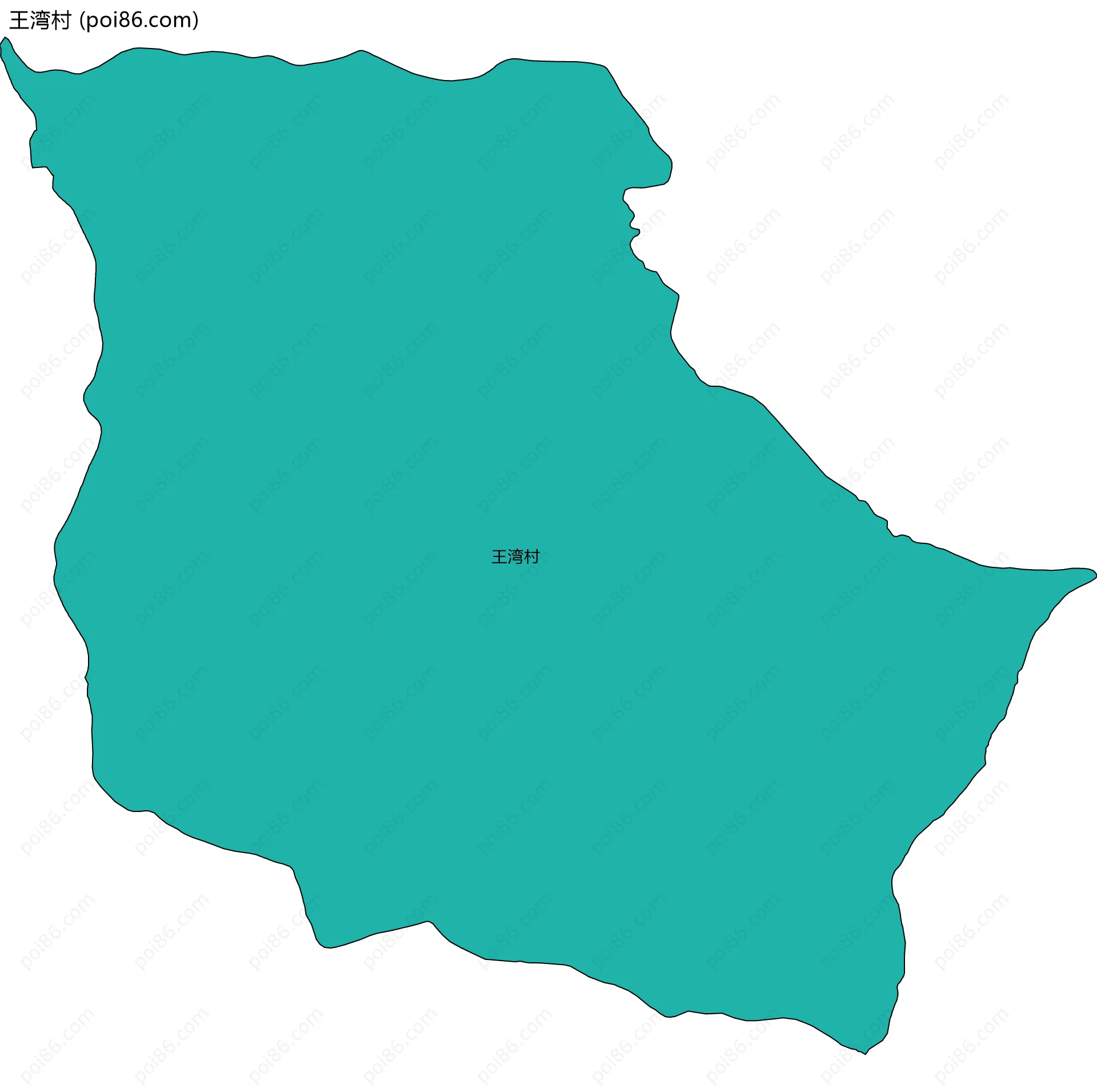 王湾村边界地图