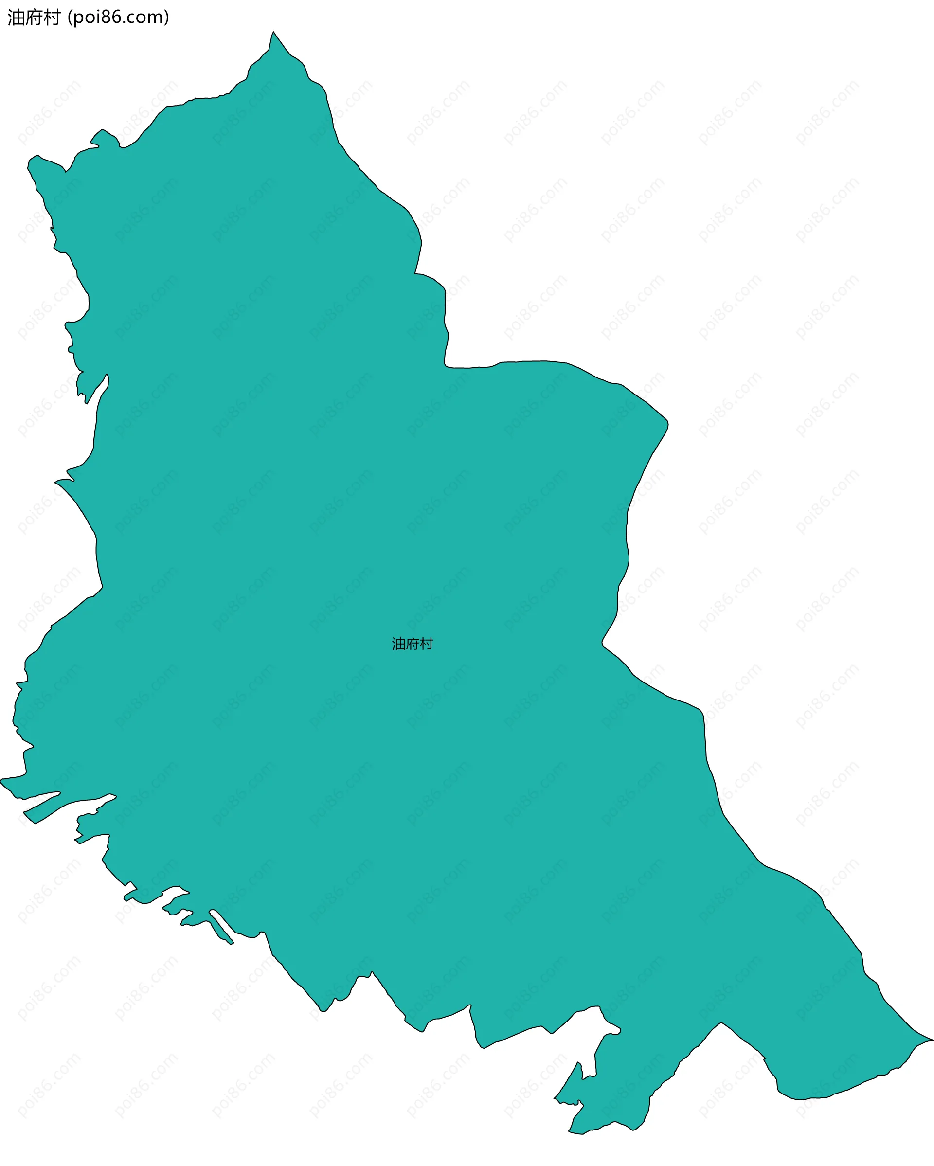 油府村边界地图