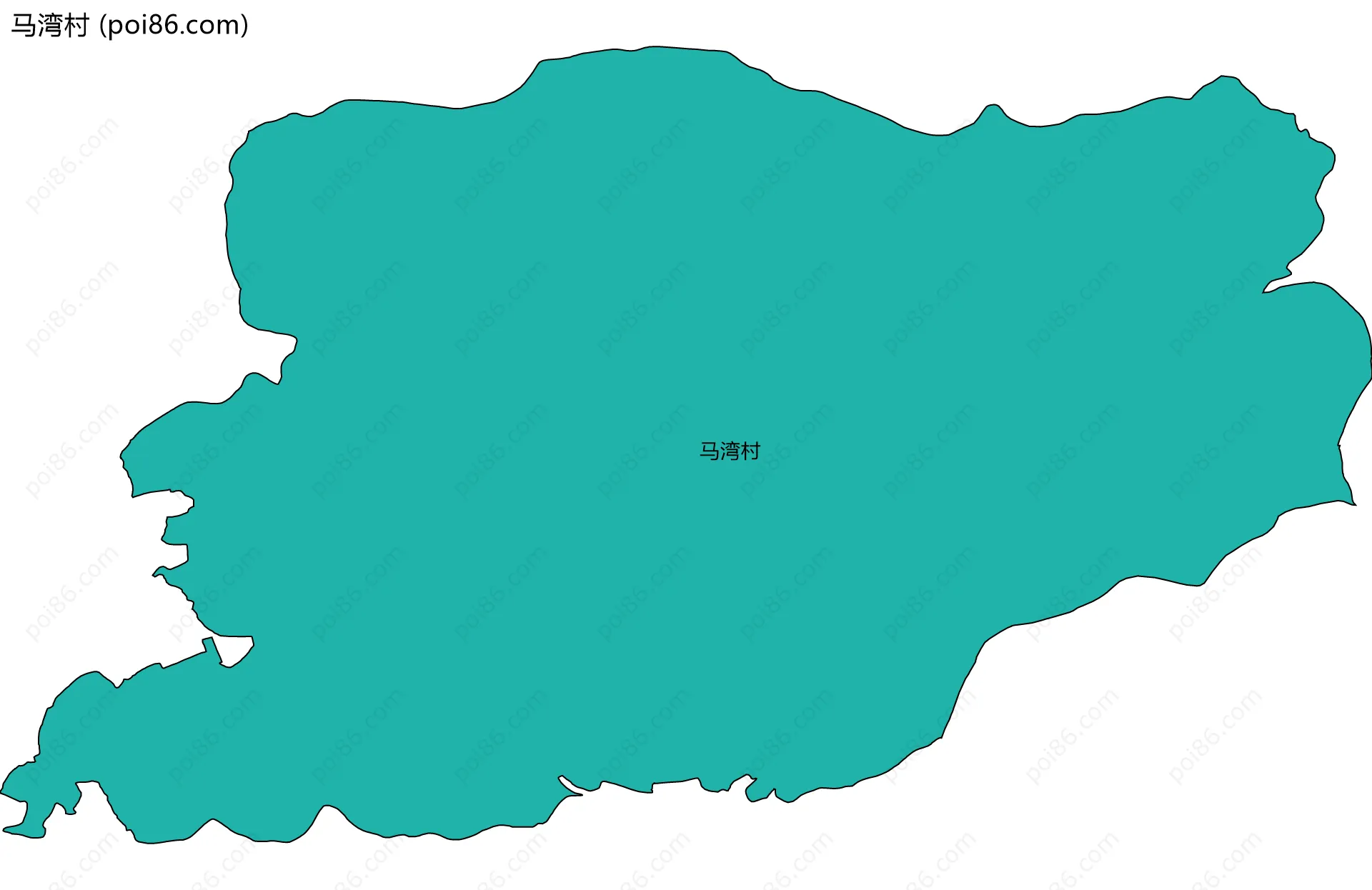 马湾村边界地图