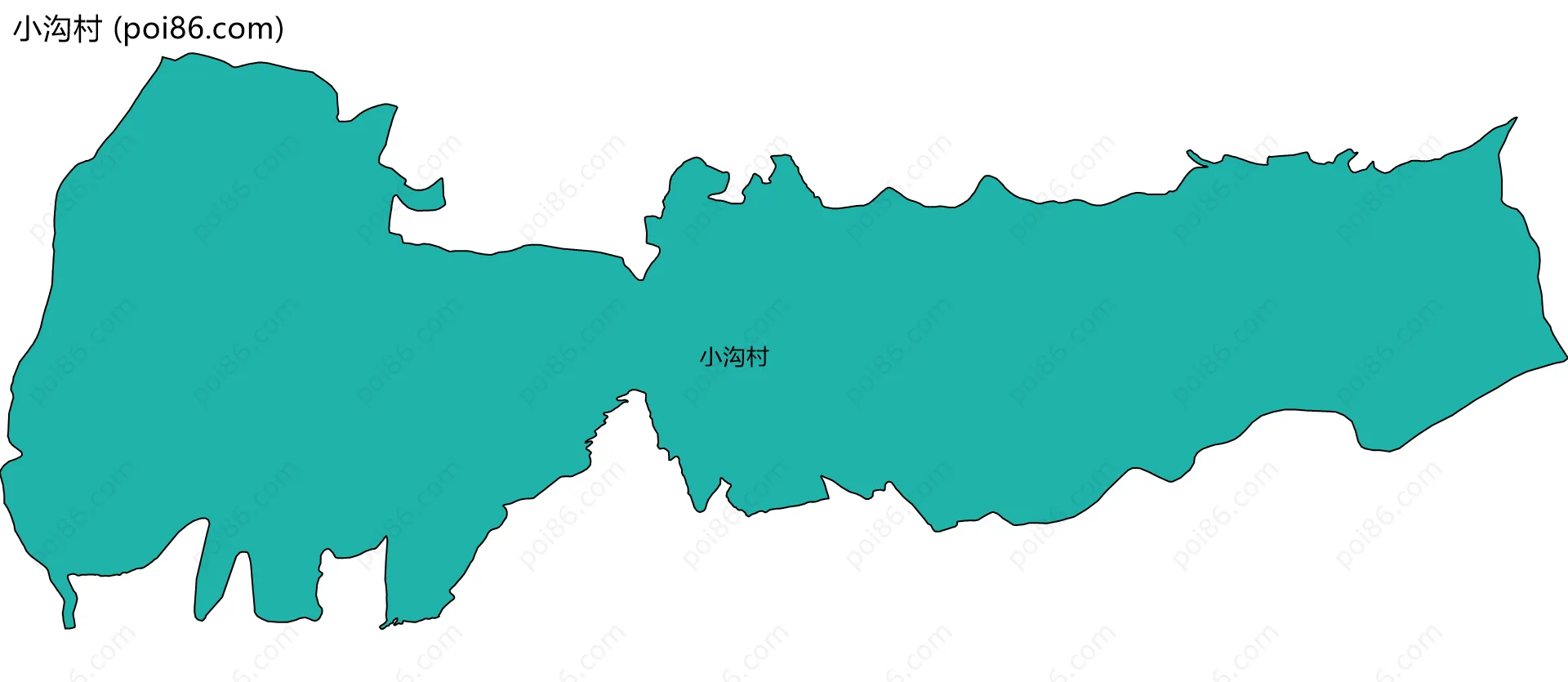 小沟村边界地图