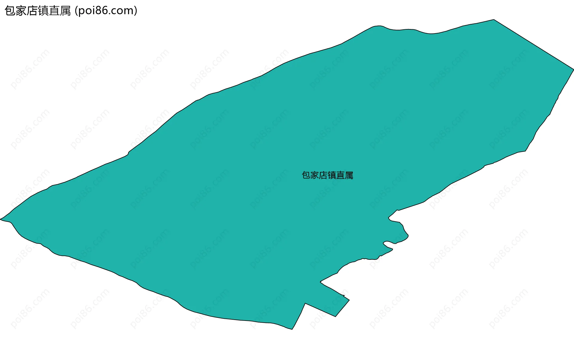 包家店镇直属边界地图