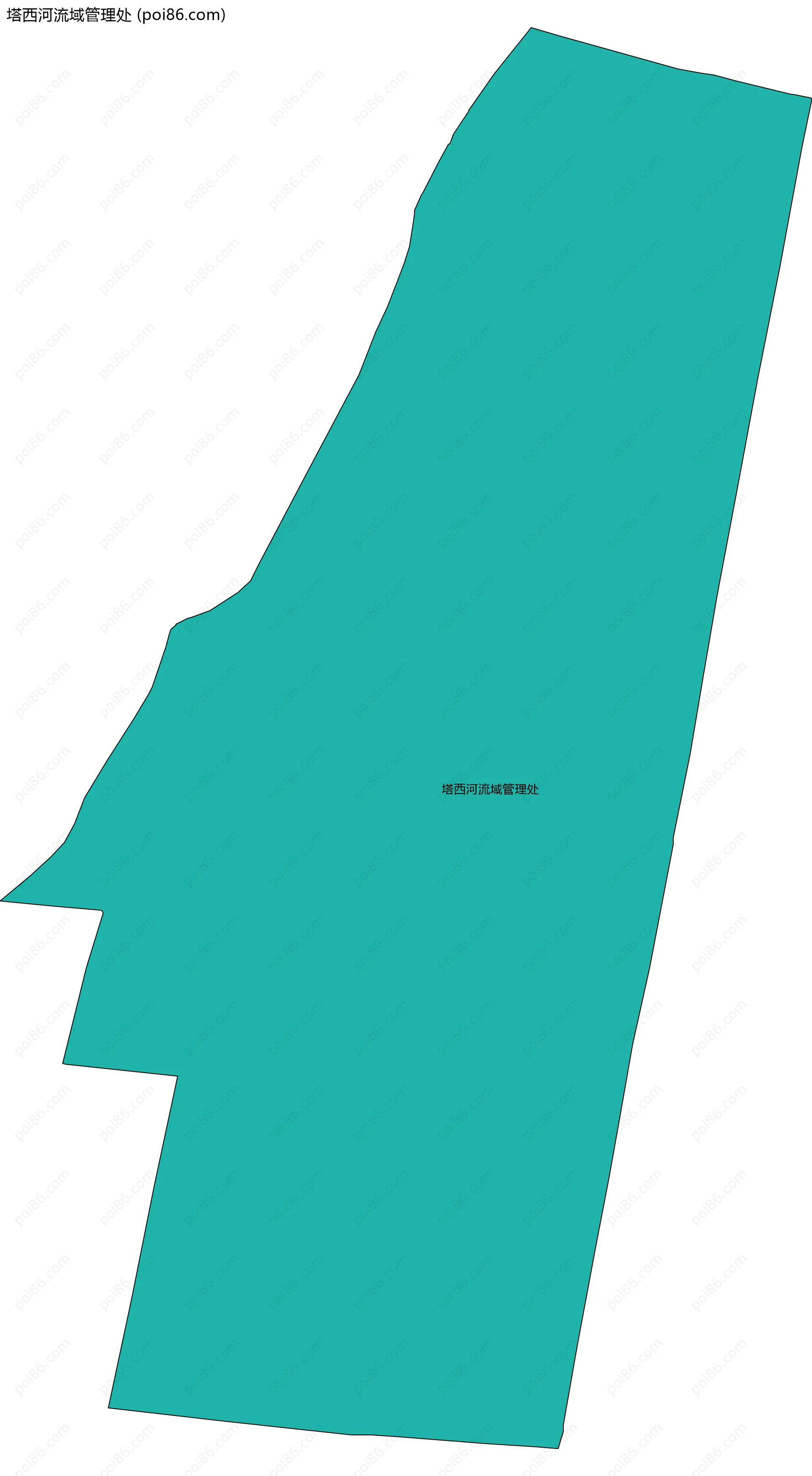 塔西河流域管理处边界地图