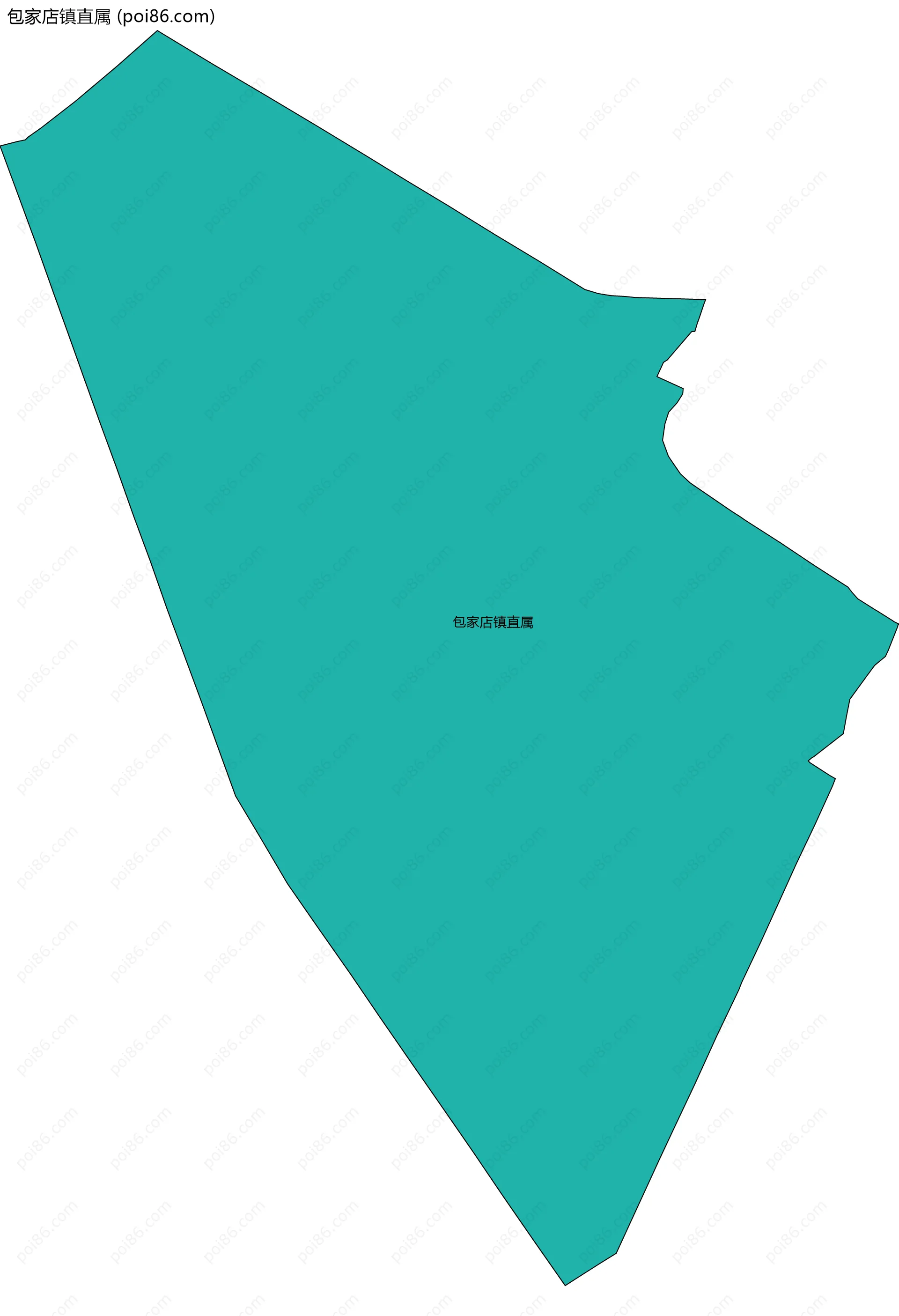 包家店镇直属边界地图