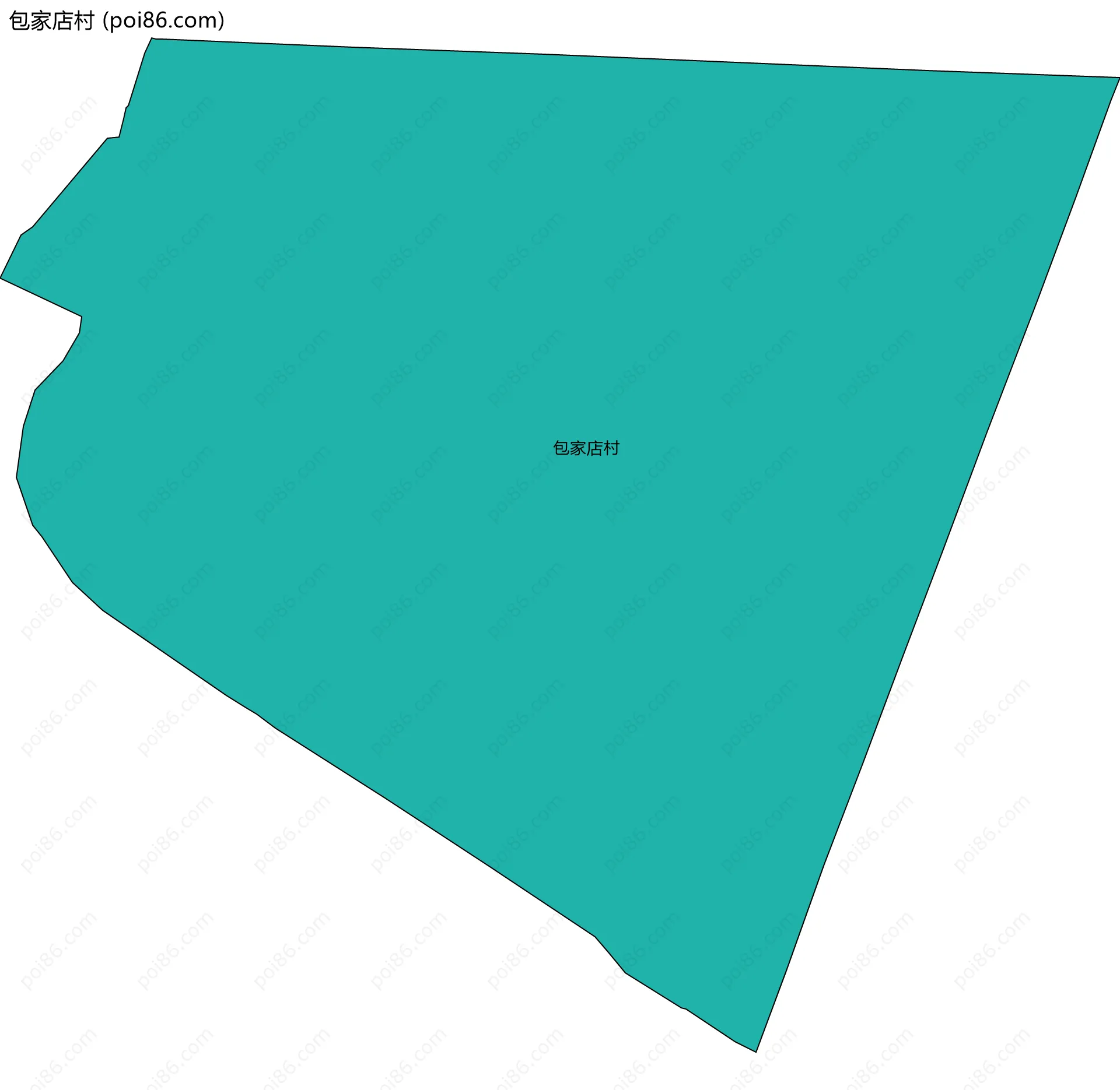 包家店村边界地图