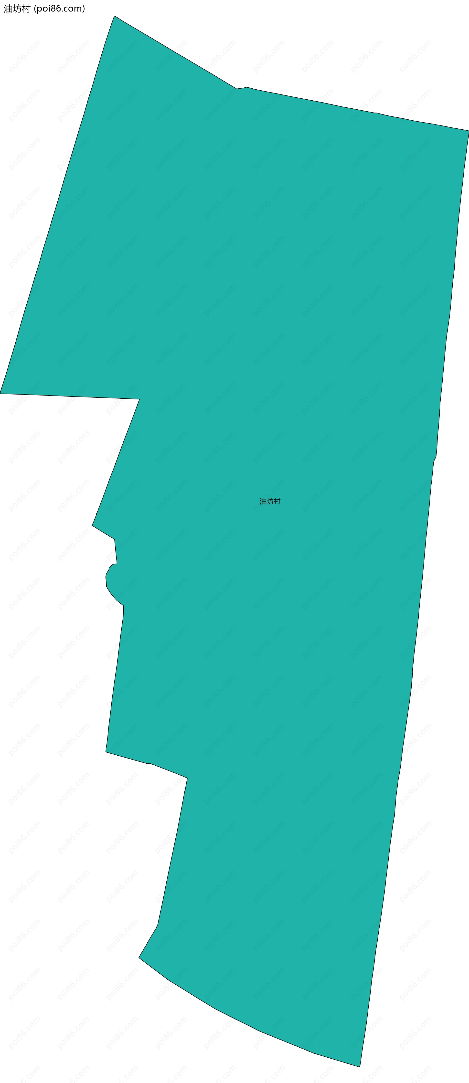 油坊村边界地图