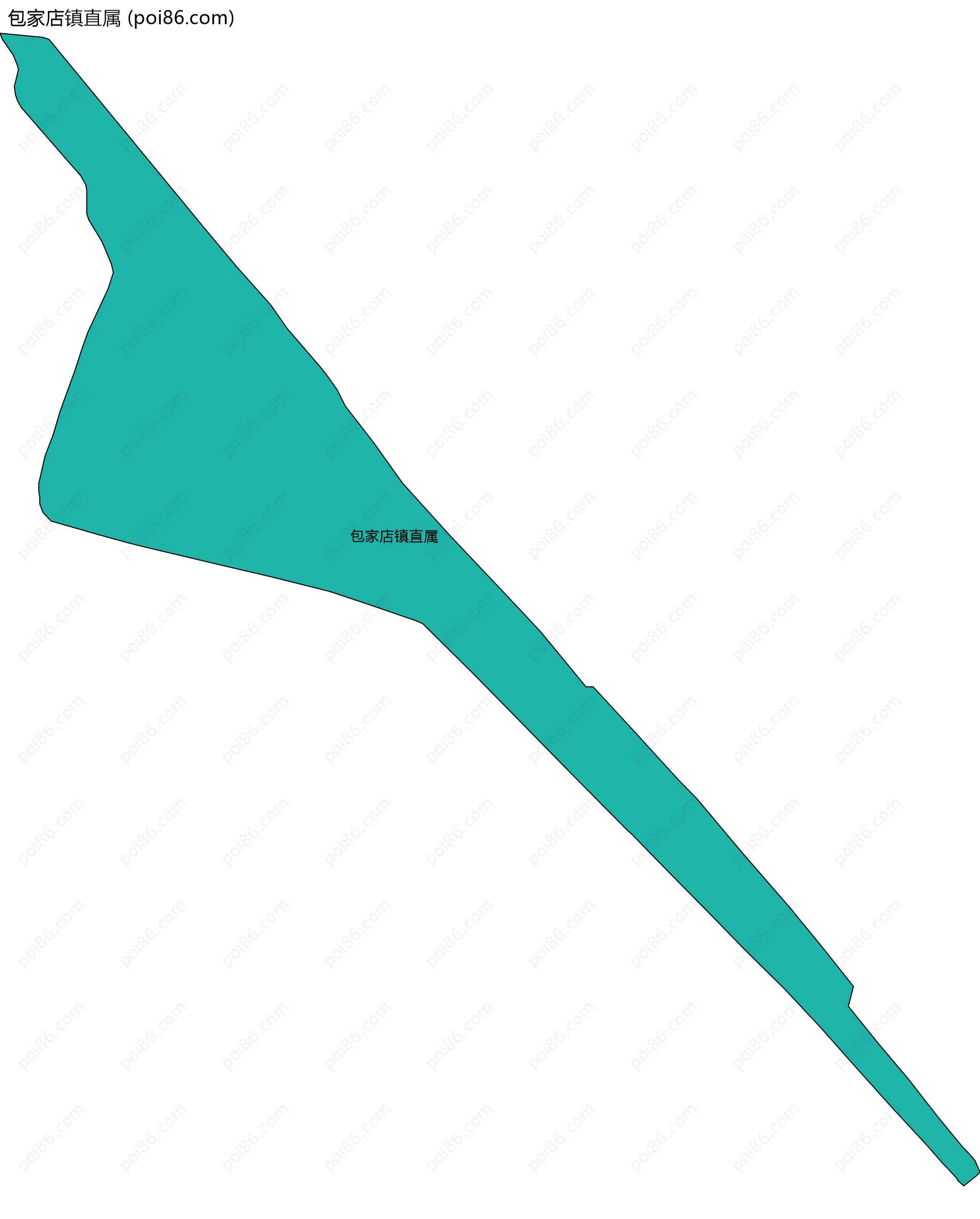 包家店镇直属边界地图