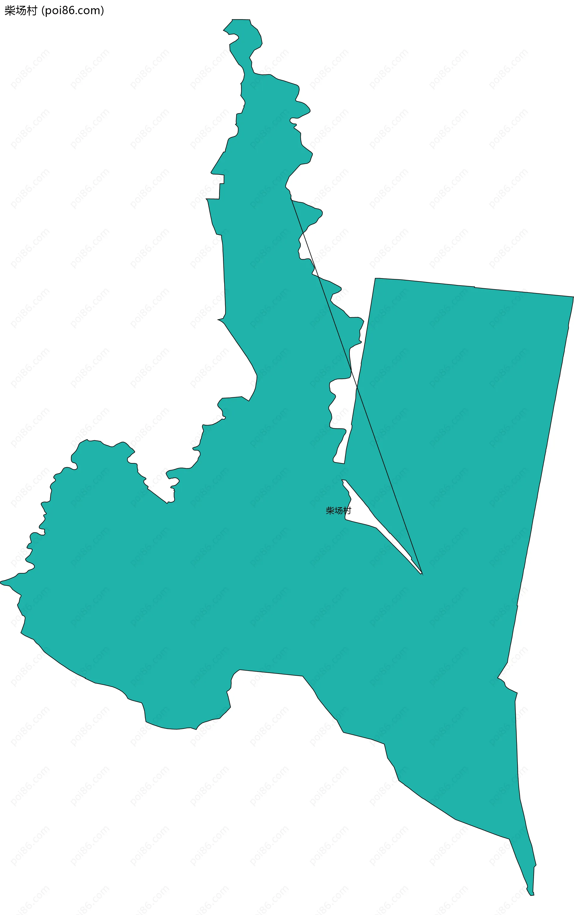 柴场村边界地图