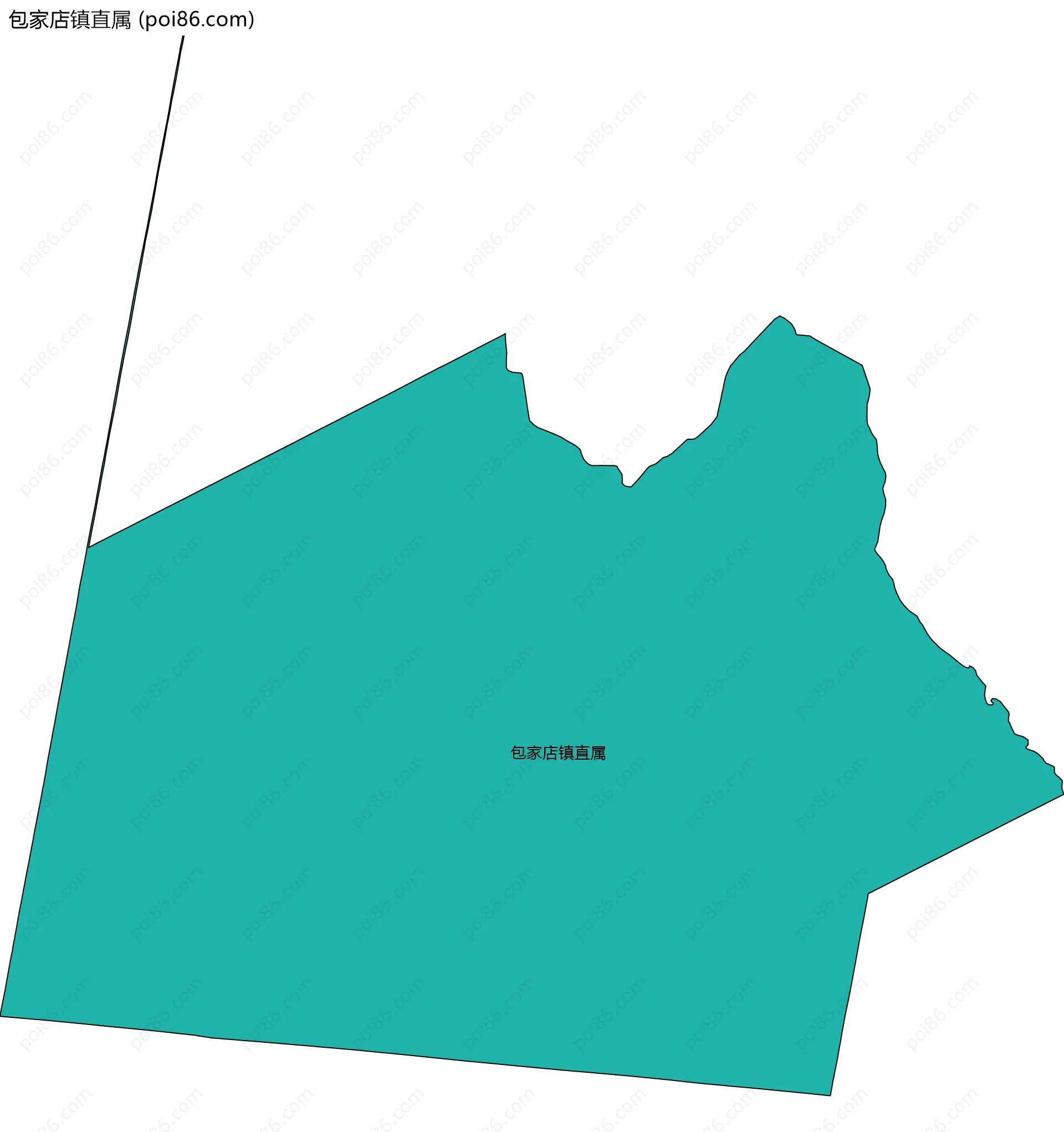 包家店镇直属边界地图