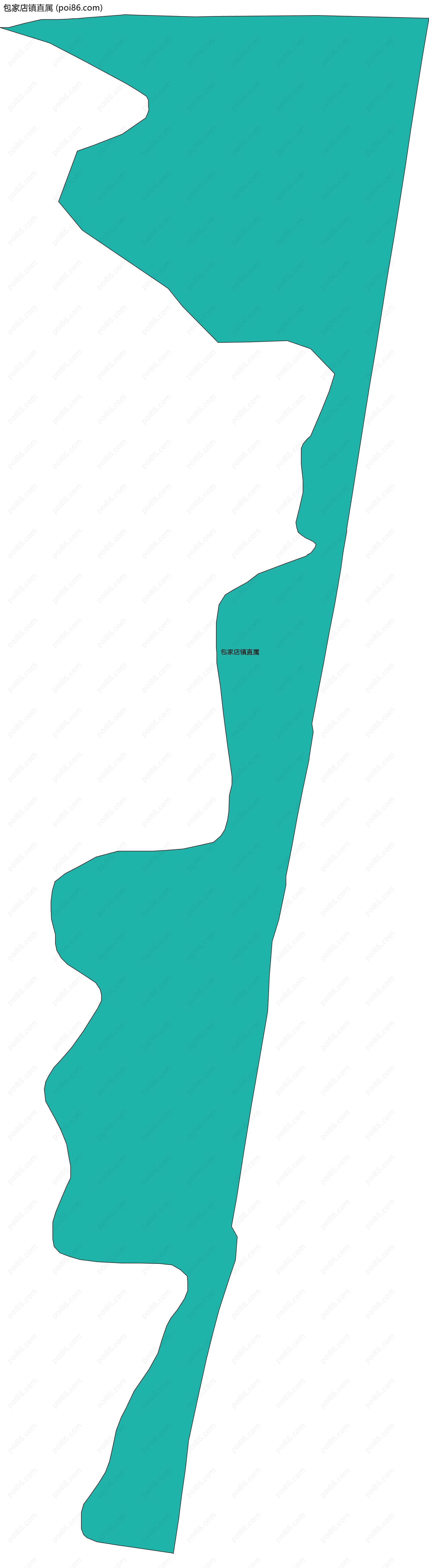 包家店镇直属边界地图