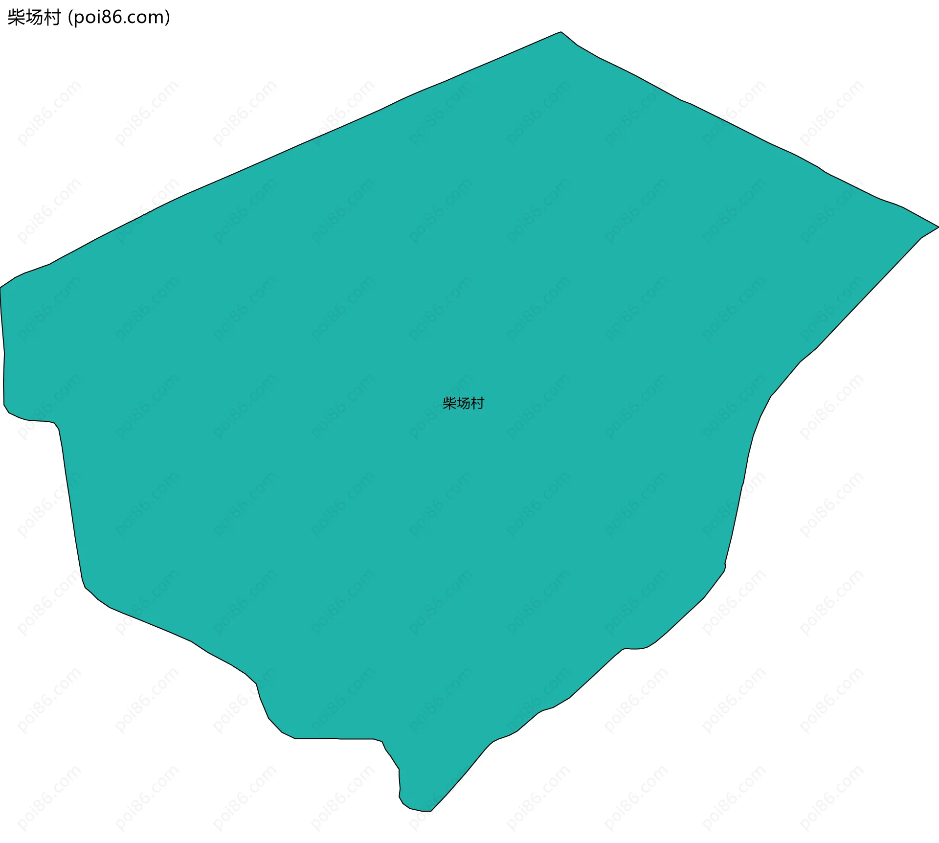 柴场村边界地图