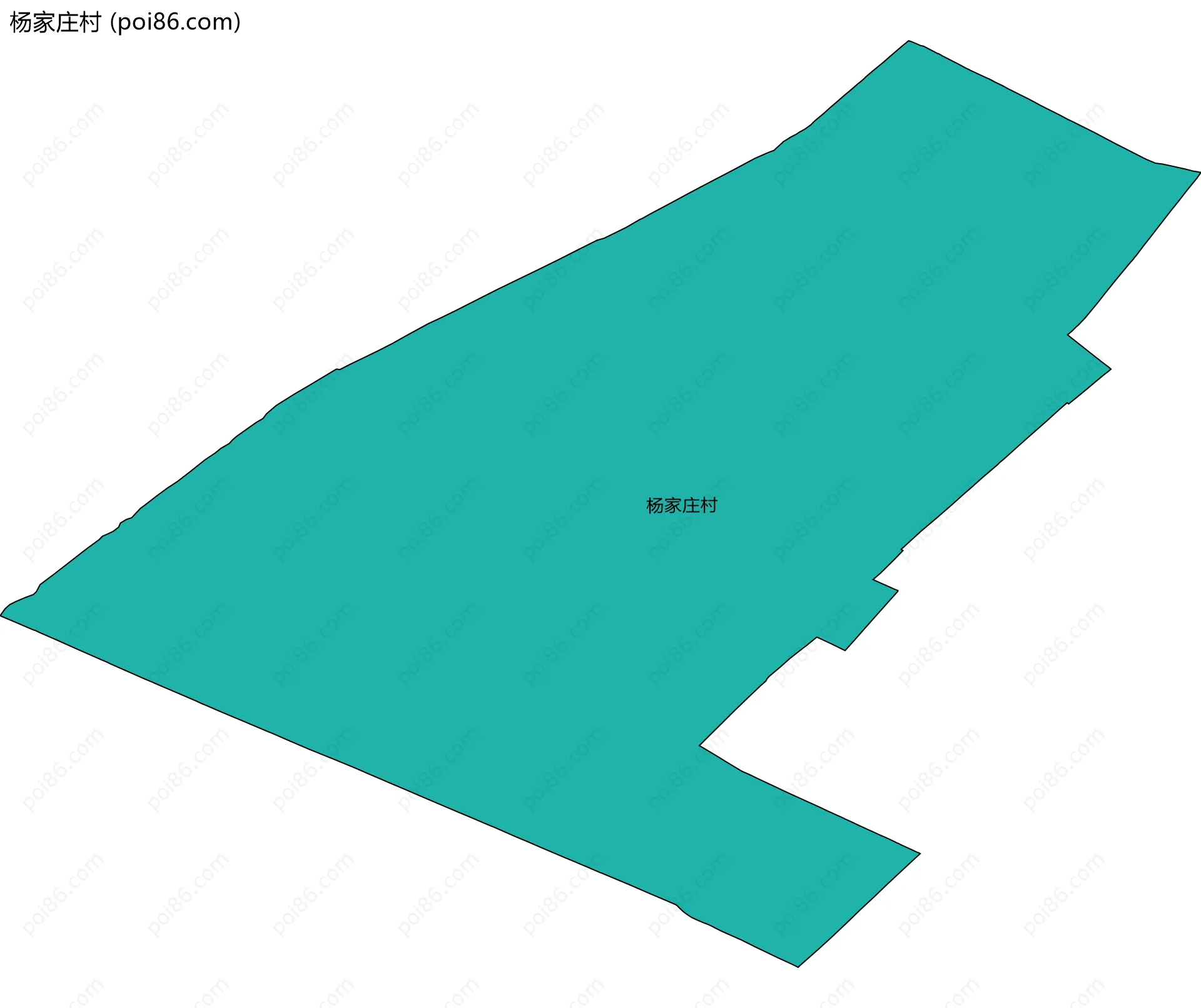 杨家庄村边界地图