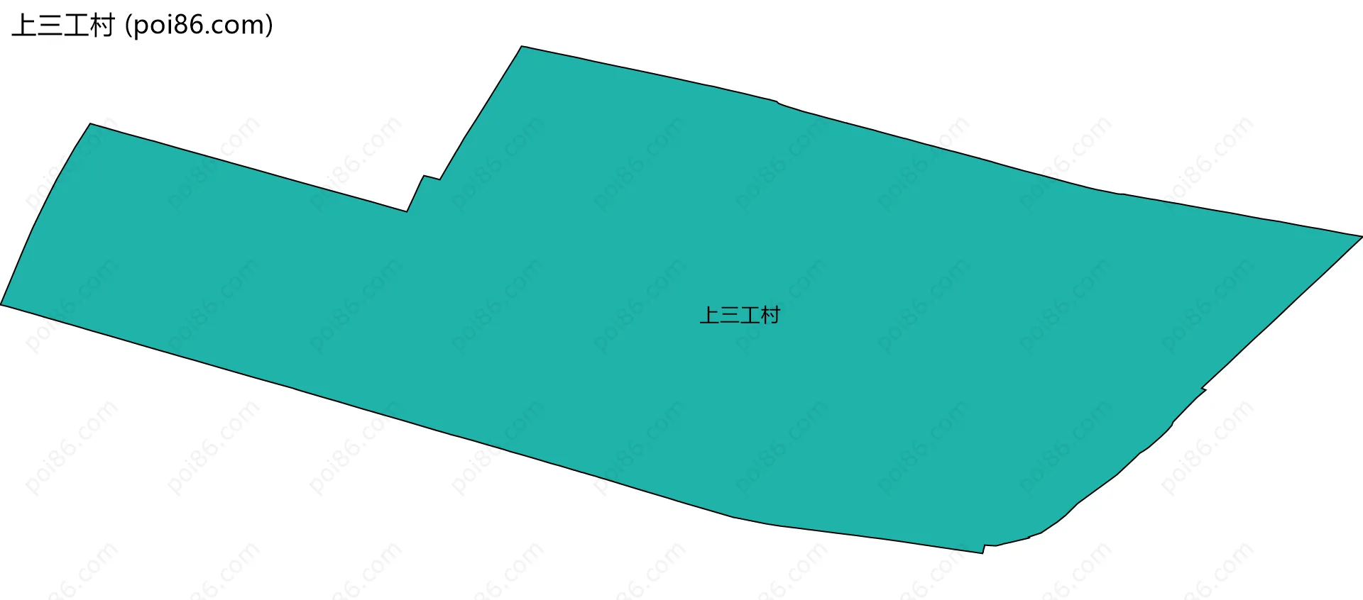 上三工村边界地图