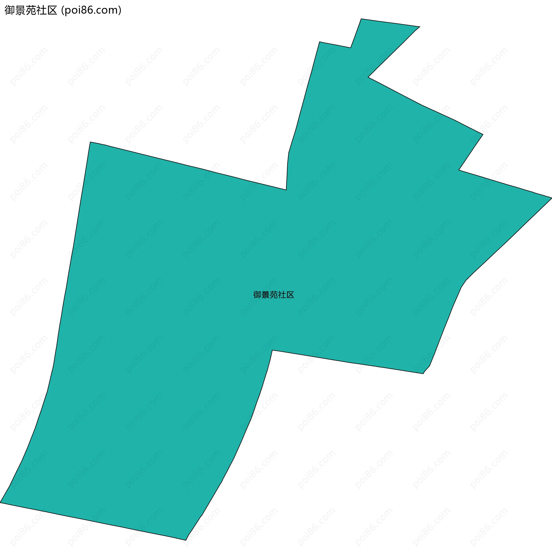 御景苑社区边界地图