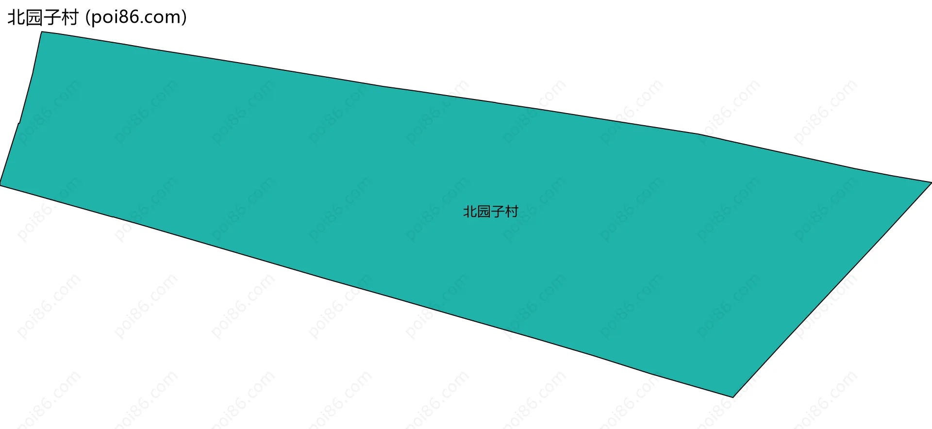 北园子村边界地图