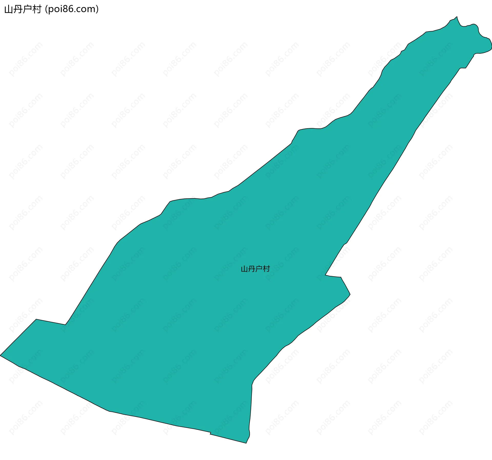 山丹户村边界地图