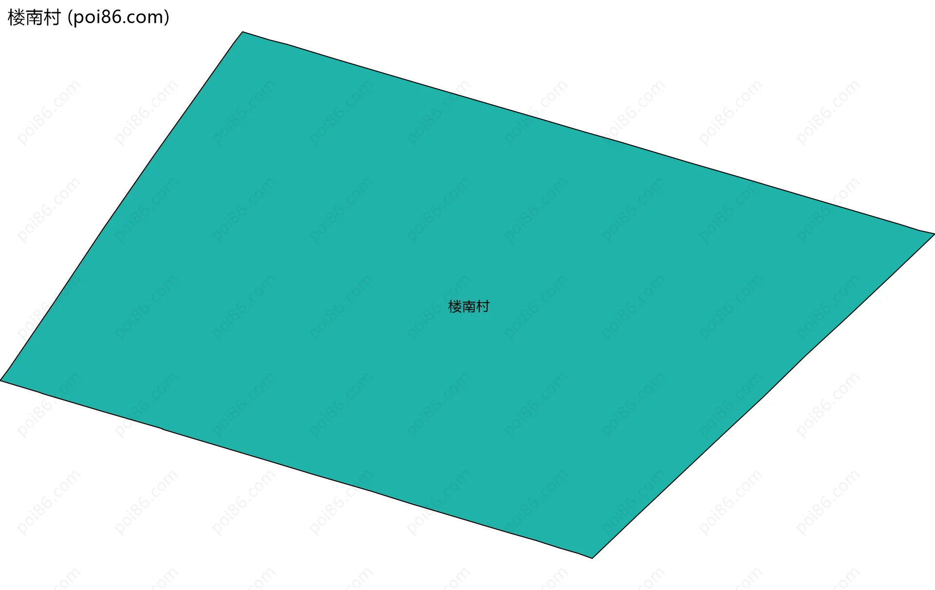 楼南村边界地图