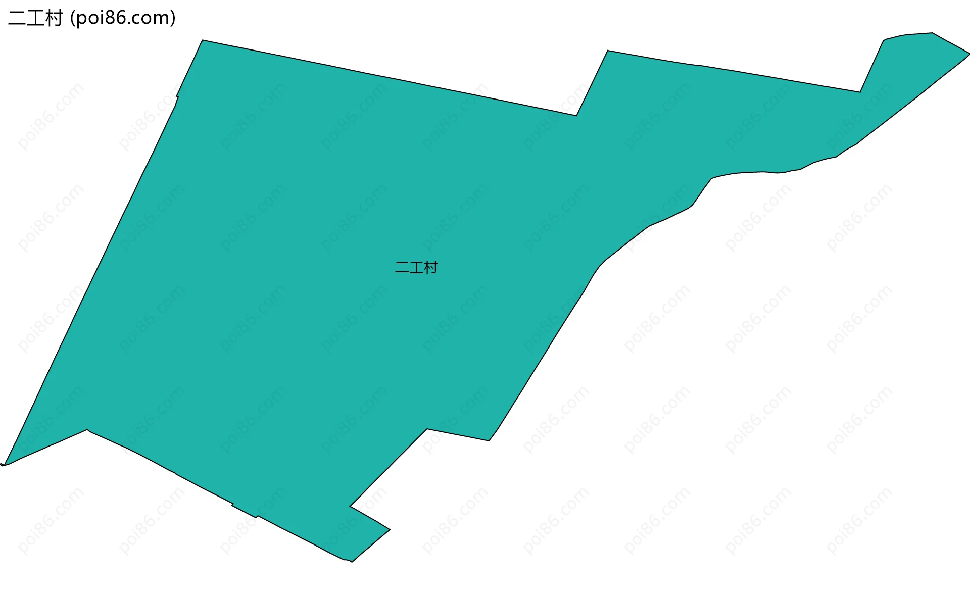 二工村边界地图