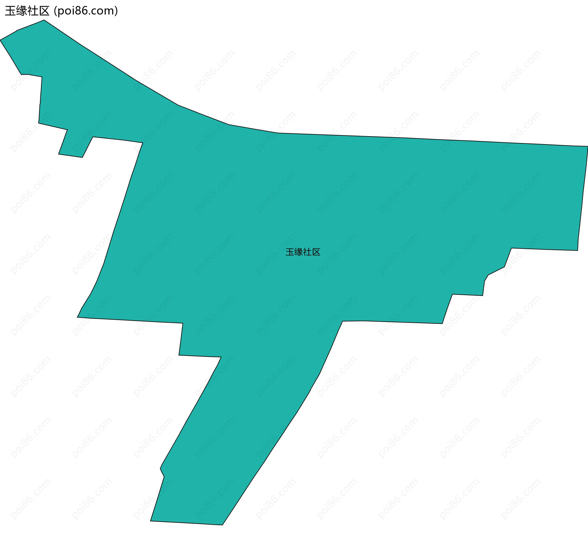 玉缘社区边界地图