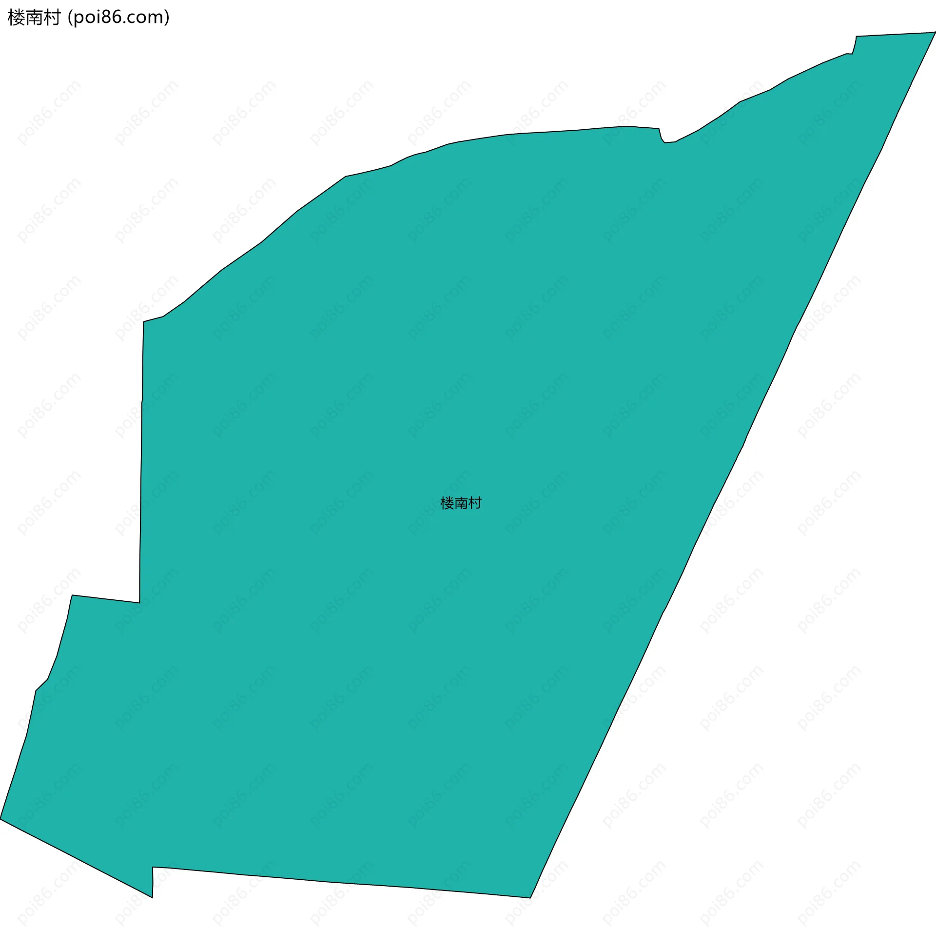 楼南村边界地图