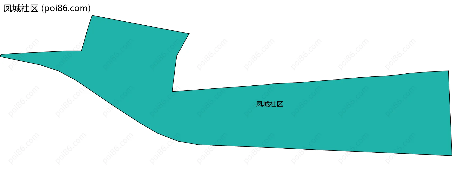 凤城社区边界地图