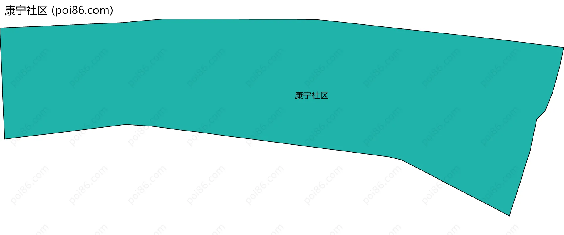 康宁社区边界地图