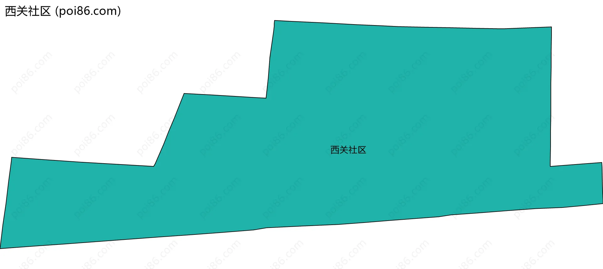 西关社区边界地图