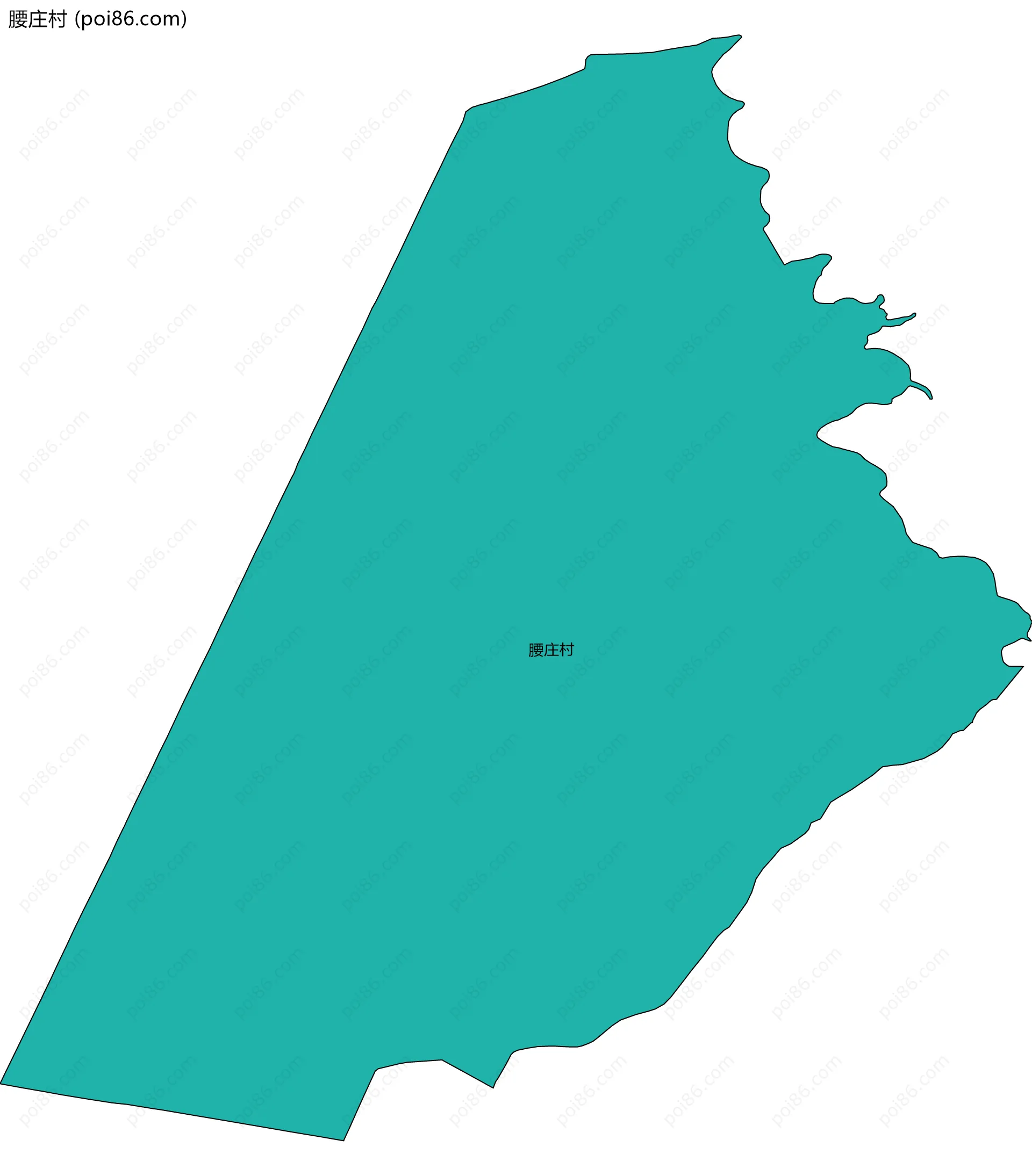 腰庄村边界地图
